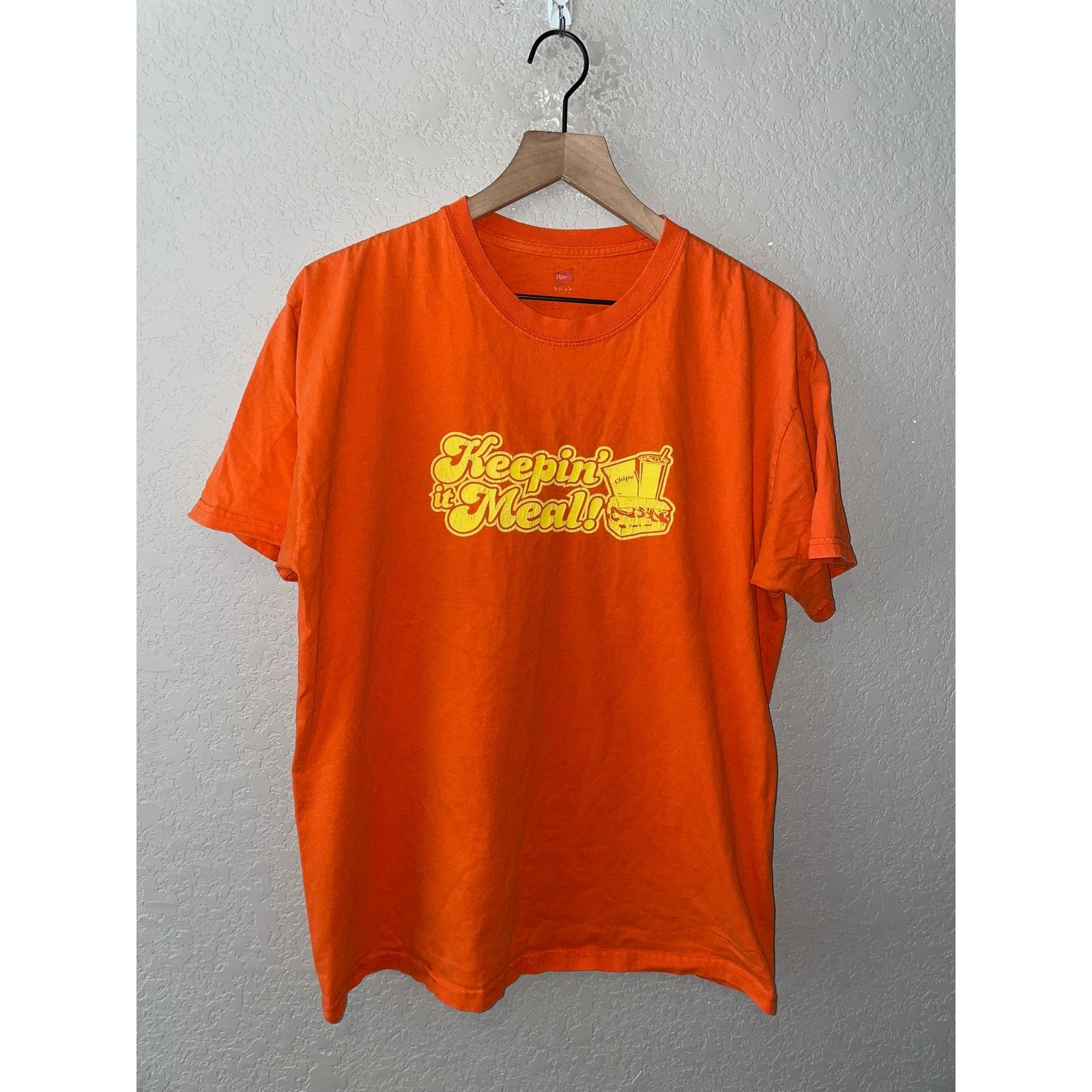 Hanes Subway Shirt Keepin It Meal Sub Side & Drink Promo Tee Size US L / EU 52-54 / 3 - 1 Thumbnail