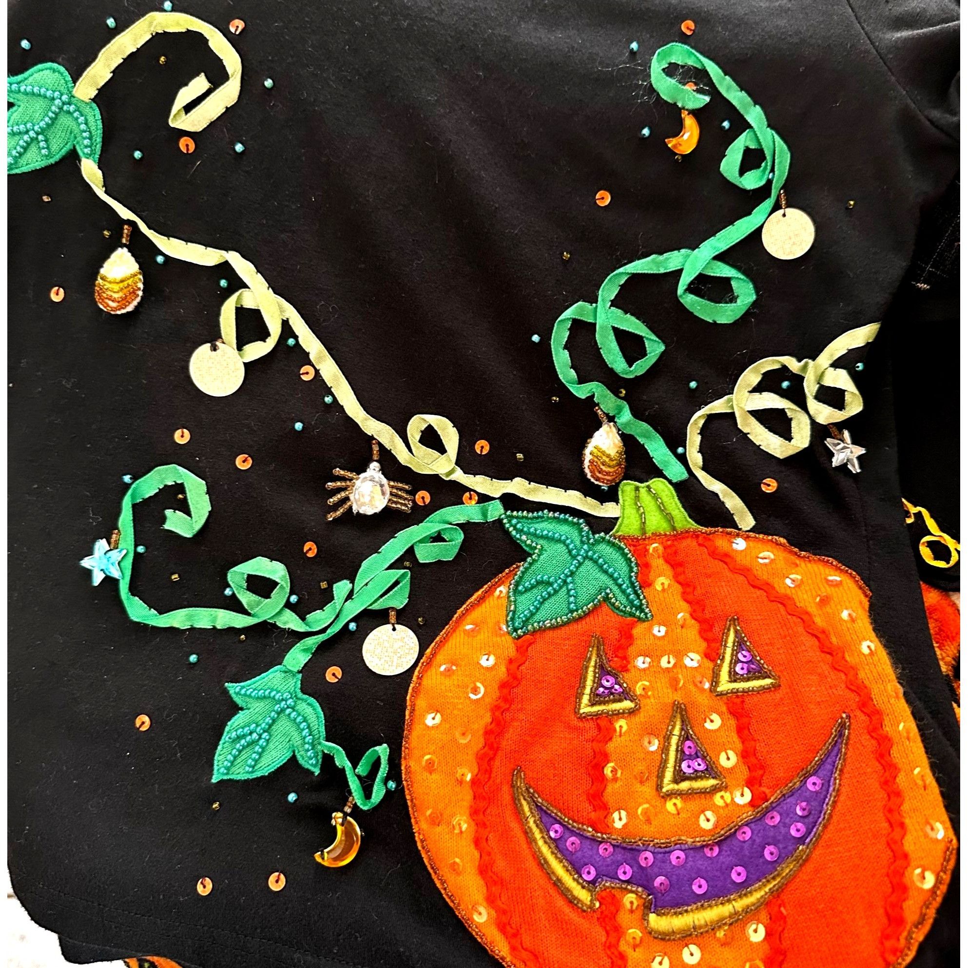 Other VTG Jack B Quick Jack O Lantern Top Small Halloween Black Size S / US 4 / IT 40 - 4 Thumbnail