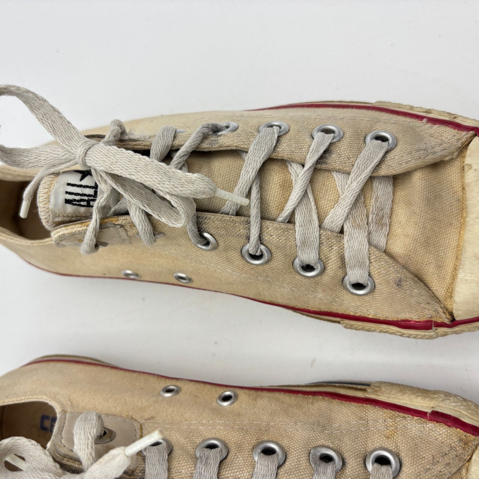 Converse Vintage 90s Converse Chuck Taylor Low Sneakers Men's 8 White Size US 8 / EU 41 - 14 Thumbnail