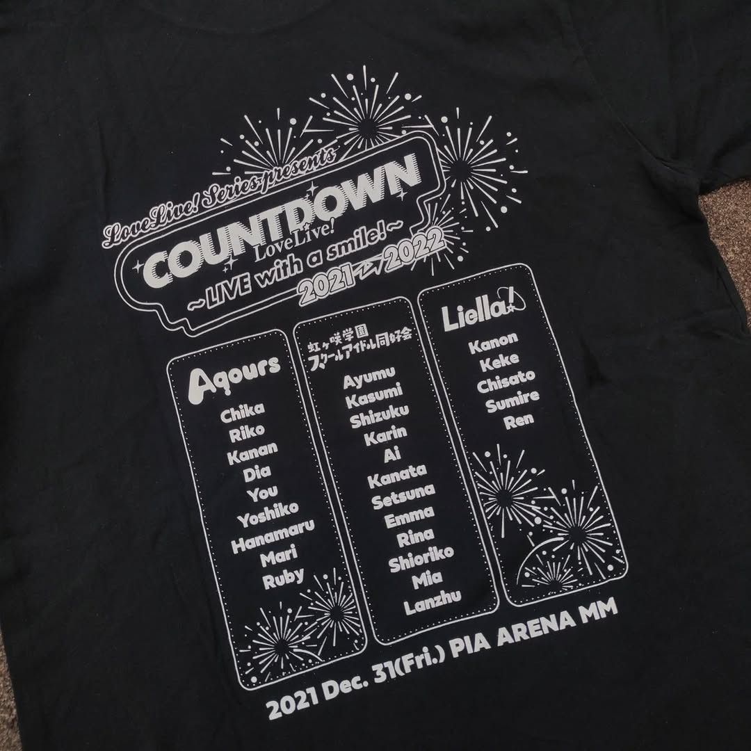 Anime Love Live! Countdown 2021-2022 Anime Tee Size US S / EU 44-46 / 1 - 3 Thumbnail