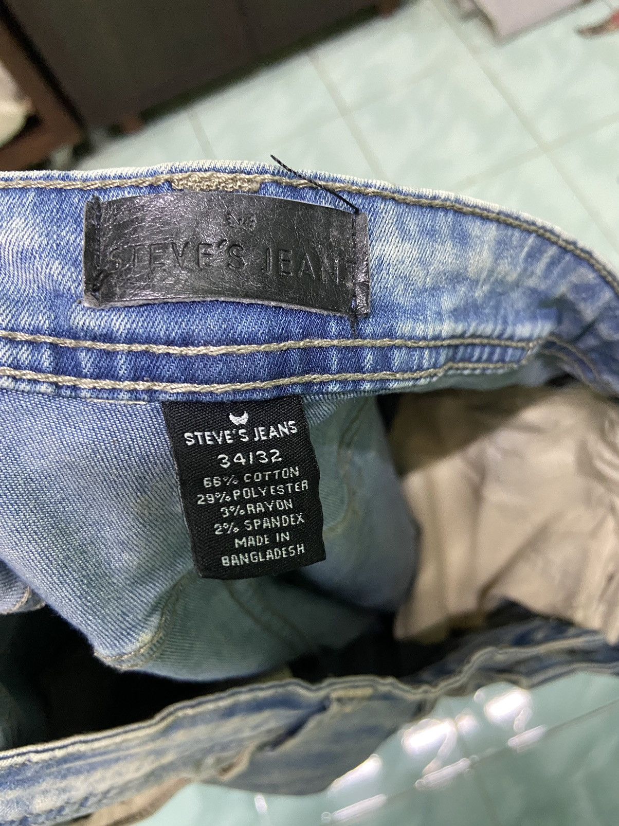 Japanese Brand × Steve And Barrys Steves Jeans stone wash Size US 33 - 5 Thumbnail