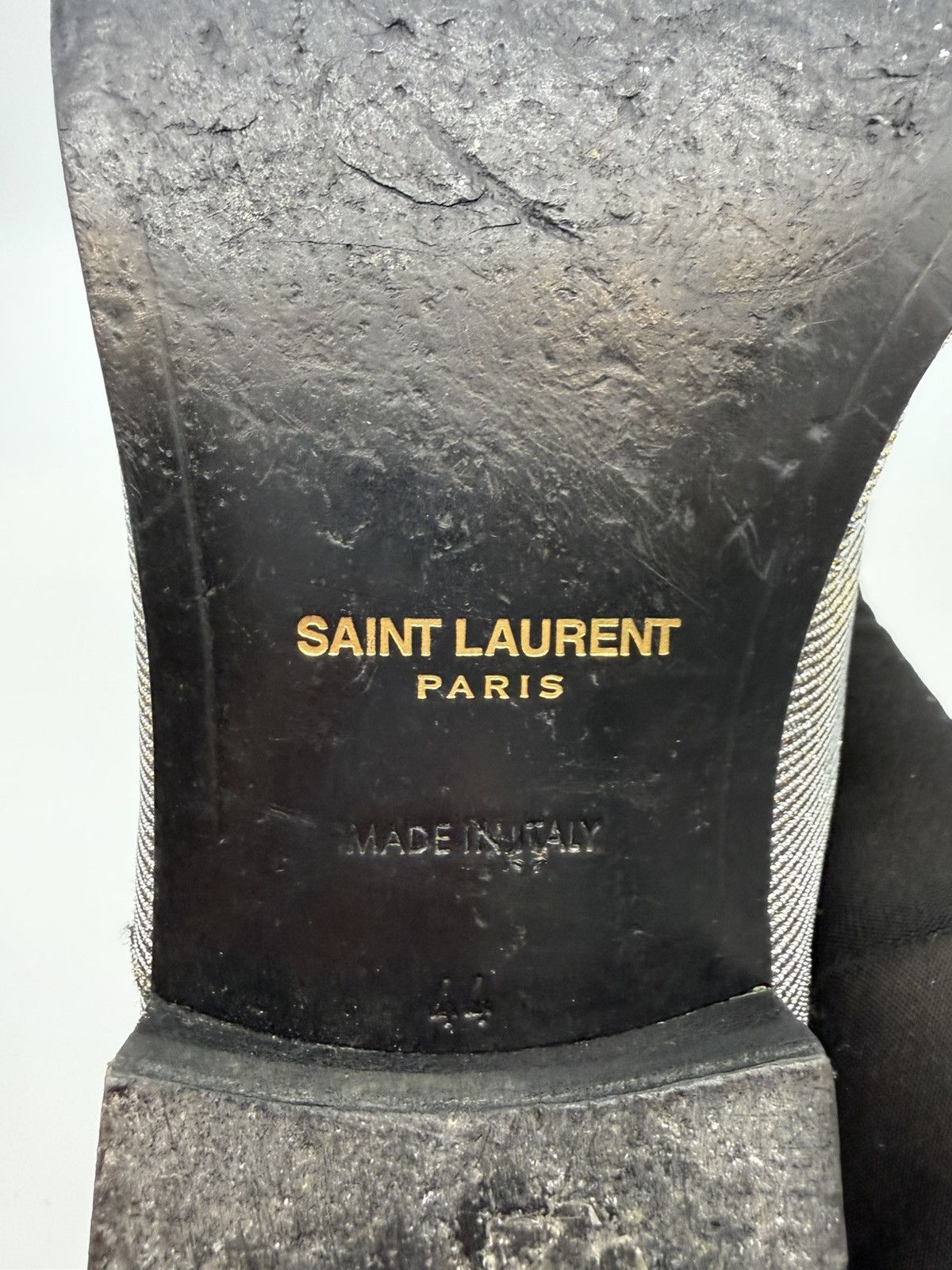 Saint Laurent Paris SAINT LAURENT PARIS-Gold/Silver Lurex Metallic Oxford Derby Size US 11 / EU 44 - 18 Thumbnail