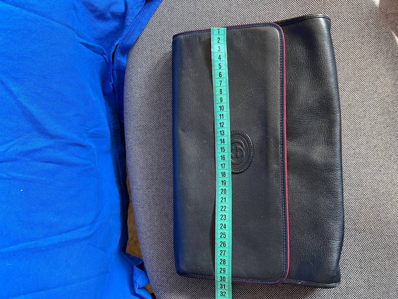 Gucci × Leather Rare Gucci GG 1990s Leather Clutch Bag Italy Size ONE SIZE - 17 Thumbnail