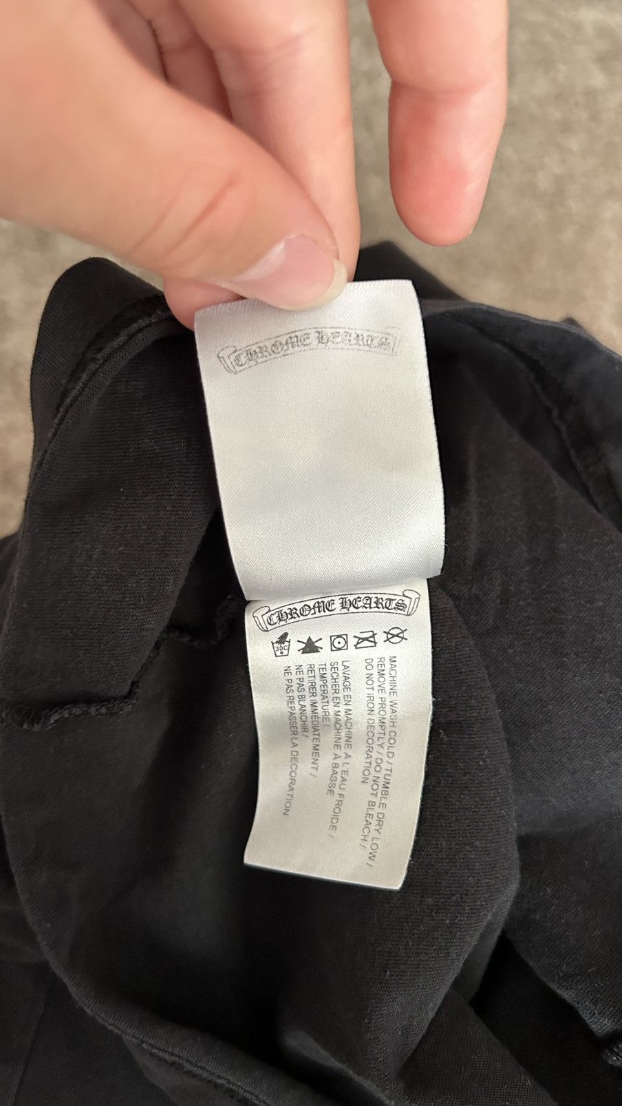 Chrome Hearts Chrome Hearts Black Grey Staff Tee Size US M / EU 48-50 / 2 - 12 Thumbnail
