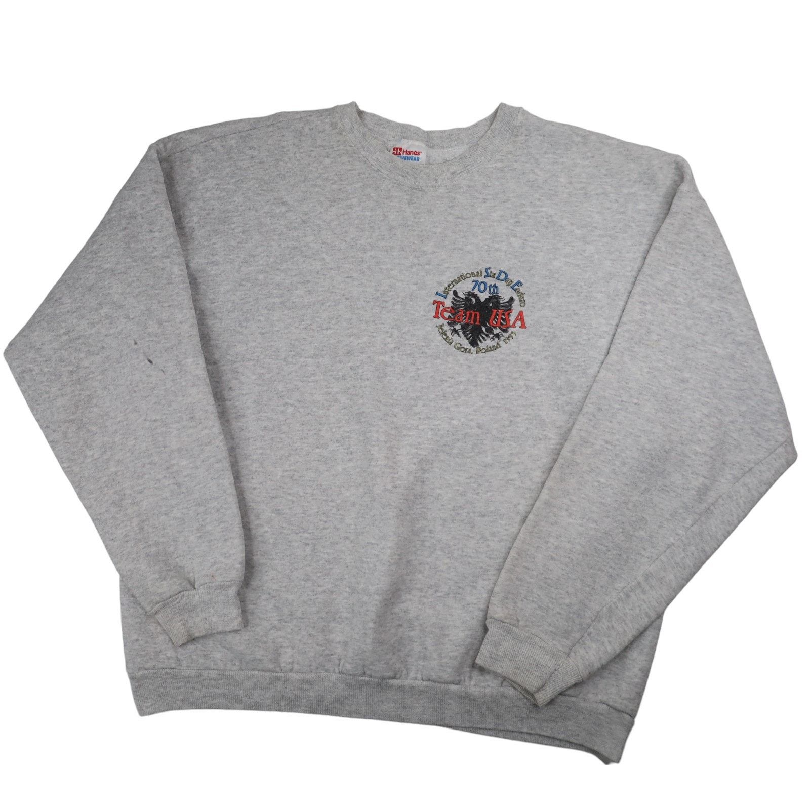 Vintage Vintage 1995 Team USA Enduro Racing Graphic Sweatshirt Size US XL / EU 56 / 4 - 3 Thumbnail