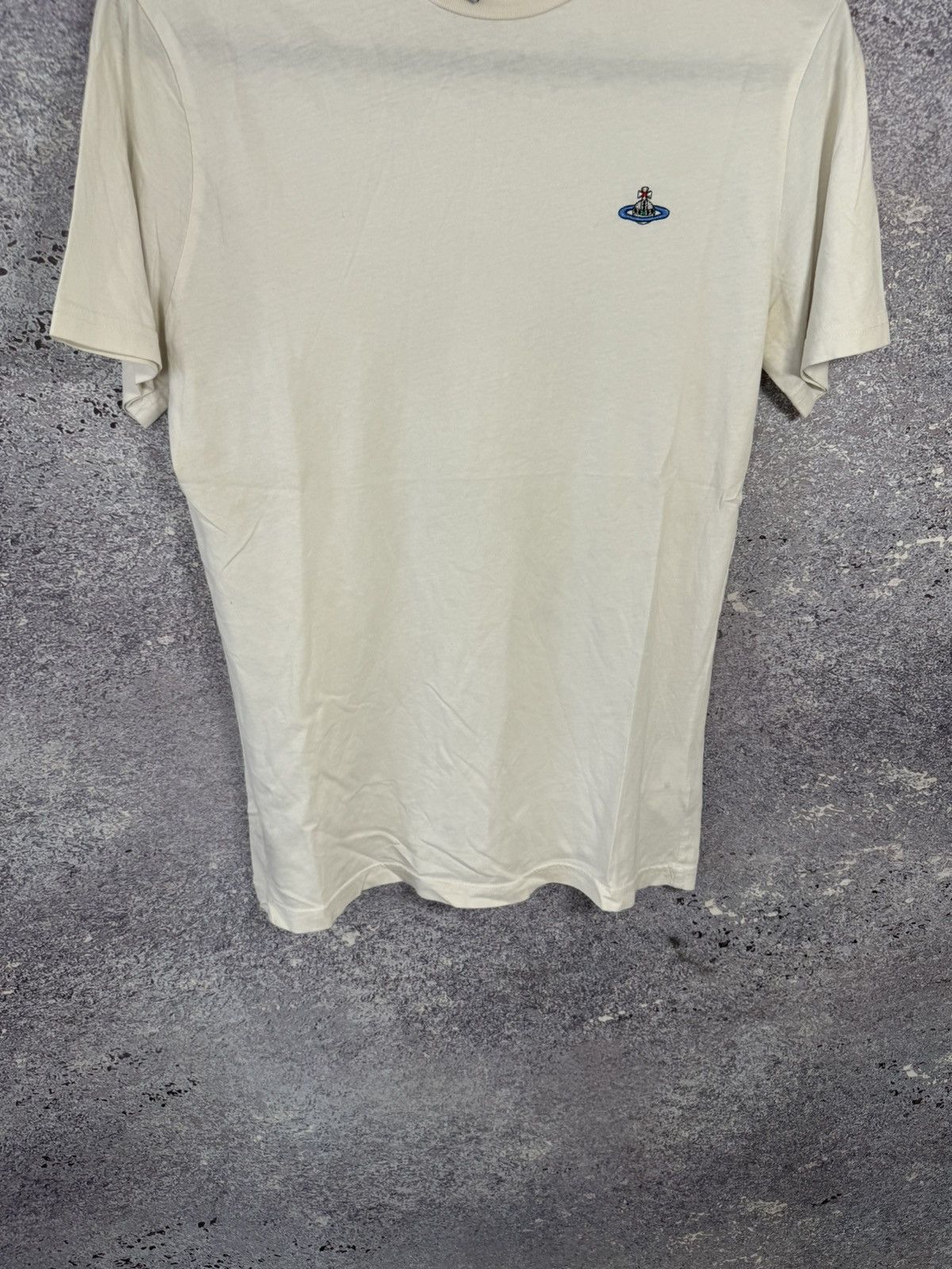 Vivienne Westwood Vivienne Westwood Orbital Embroidered White Men’s T Shirt Size US M / EU 48-50 / 2 - 4 Thumbnail