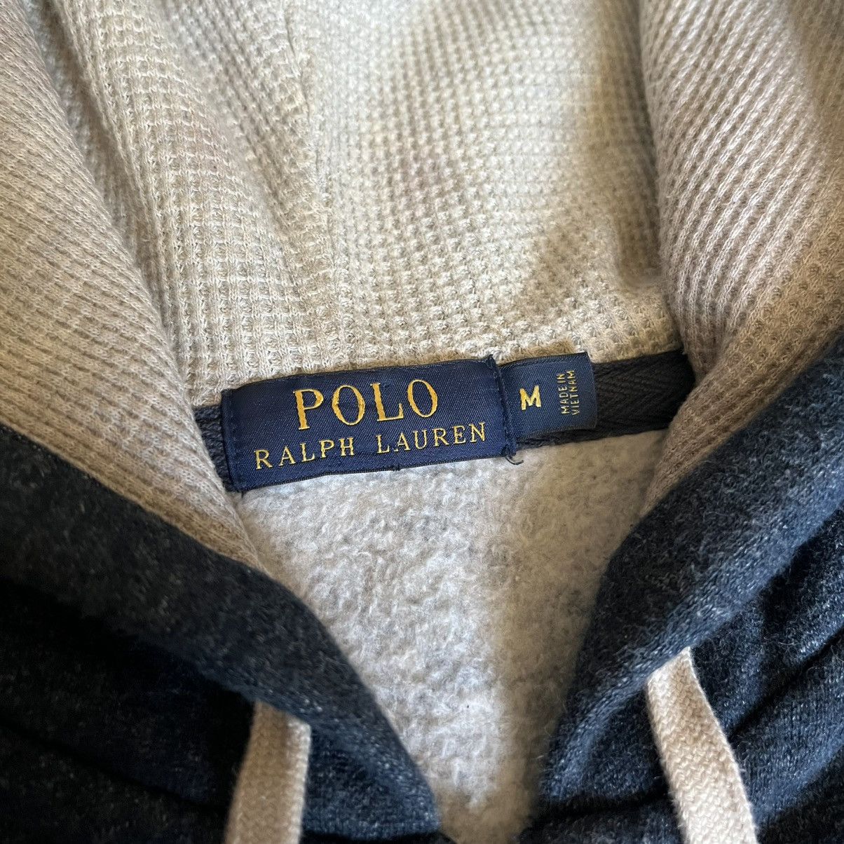 Polo Ralph Lauren Vintage Polo Ralph Lauren Basic Thermal Zip Hoodie Wash Navy Size US M / EU 48-50 / 2 - 3 Thumbnail