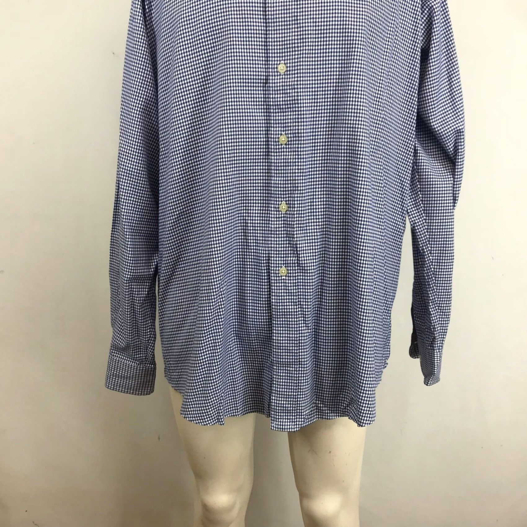 Ralph Lauren Ralph Lauren Golf Mens XL Navy Blue Gingham Check Long Sleeve Button Down Shirt Size US XL / EU 56 / 4 - 3 Thumbnail