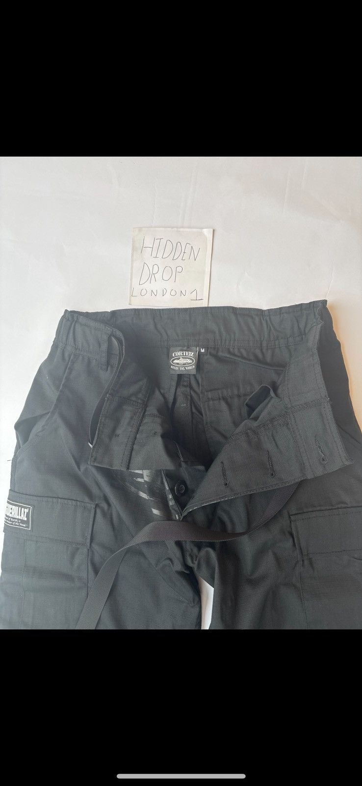 Corteiz Corteiz Rtw Triple Black Alcatraz Guerrilaz Cargo Trousers Size US 30 / EU 46 - 6 Thumbnail