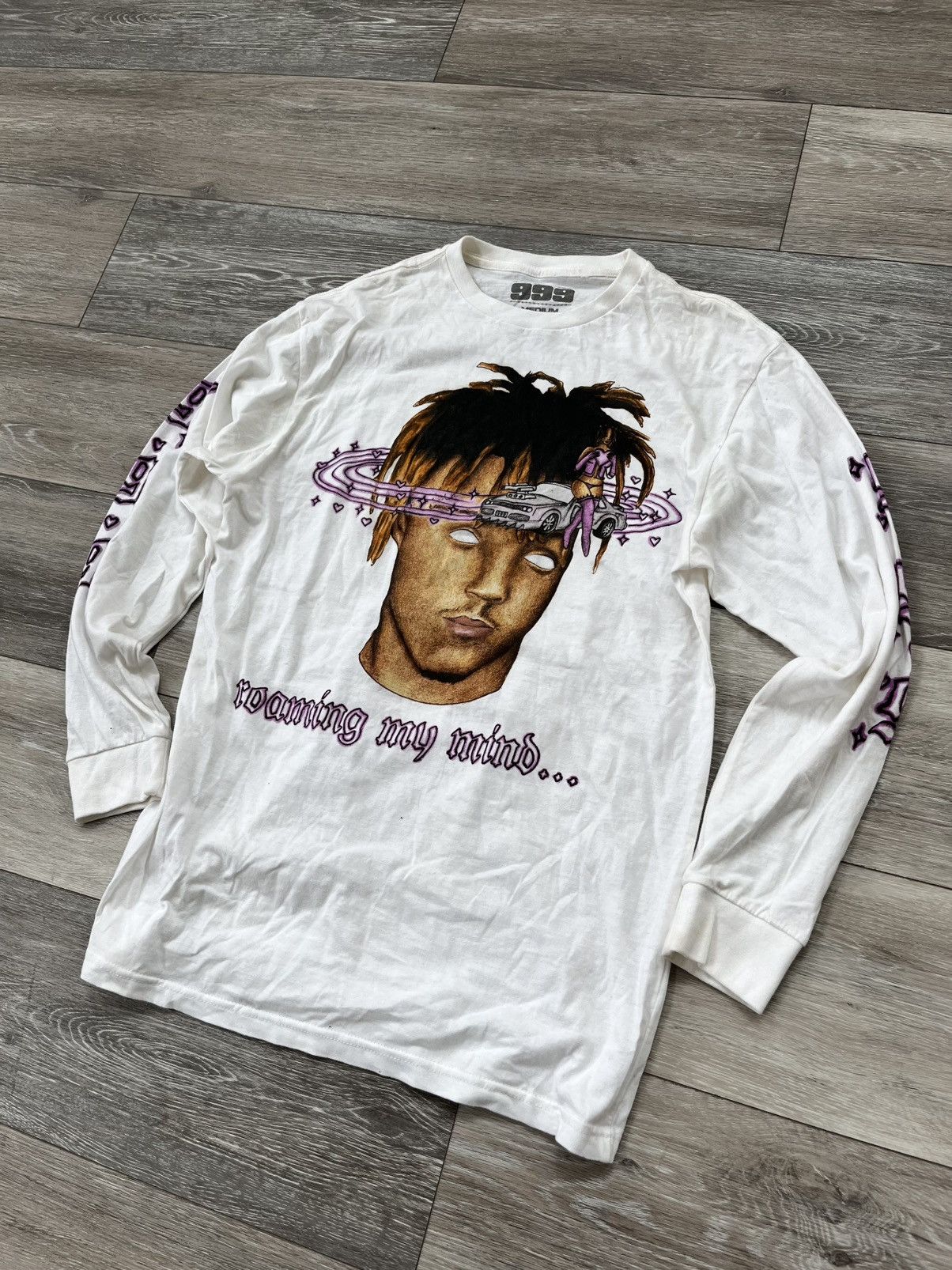 999 Club Juice WRLD Roaming My Mind Long Sleeve T-Shirt Size US M / EU 48-50 / 2 - 2 Thumbnail