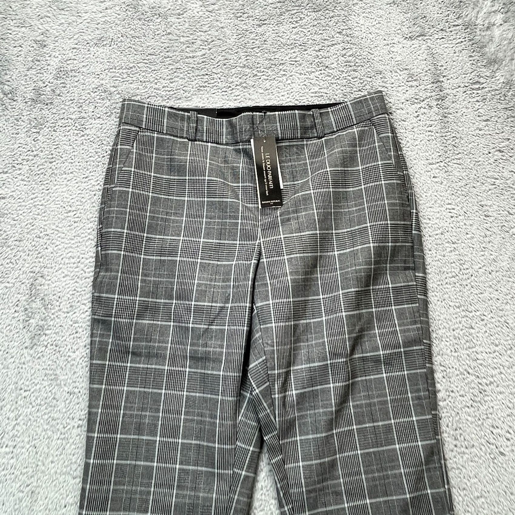 Banana Republic Banana Republic Womens Pants - 6 Gray Avery Straight Leg - Dress Size 28" / US 6 / IT 42 - 6 Thumbnail