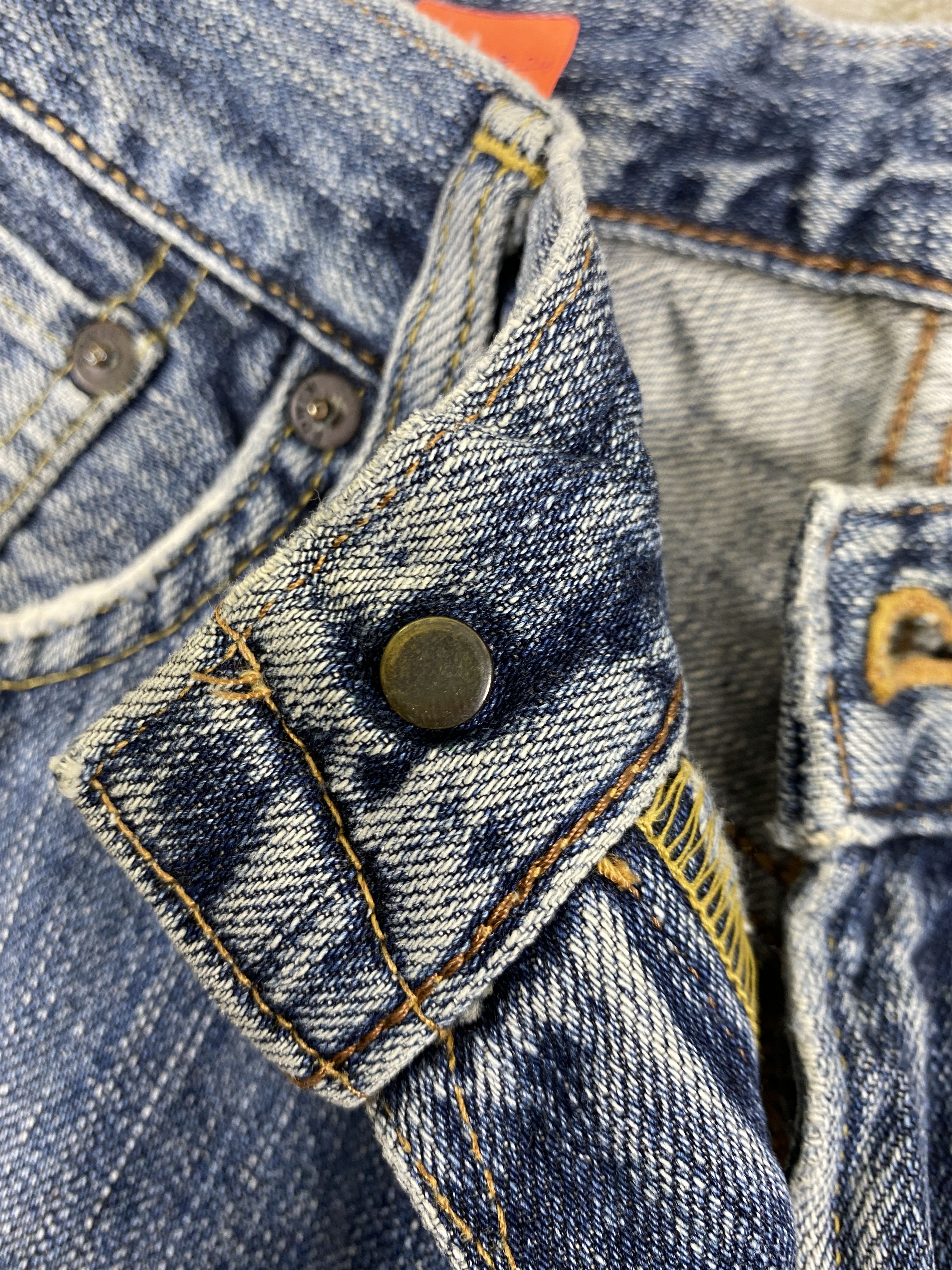 EDWIN 505ZX SELVEDGE DISTRESSED DENIM 32x30.5 Denim- JN3824