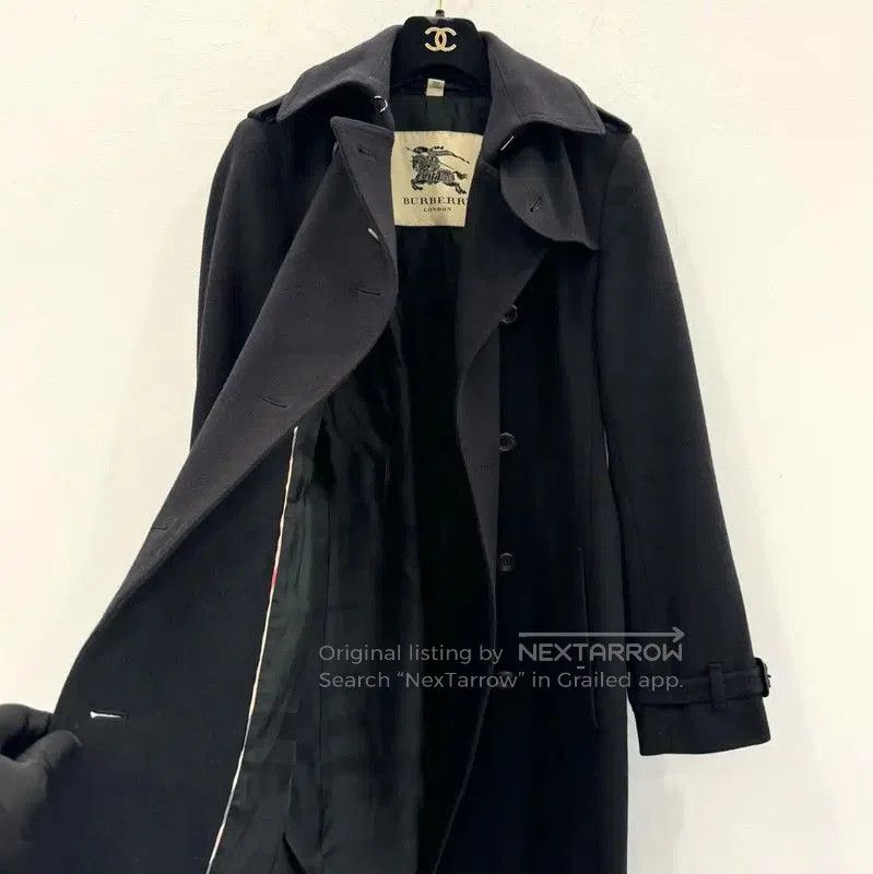 Burberry Burberry Black Wool Ladies Trench Coat. Size S / US 4 / IT 40 - 3 Thumbnail