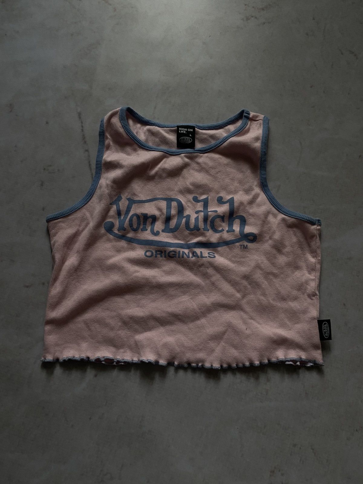Vintage × Von Dutch Vintage Von Dutch Crop Top Y2k Cute style Size L / US 10 / IT 46 - 1 Thumbnail