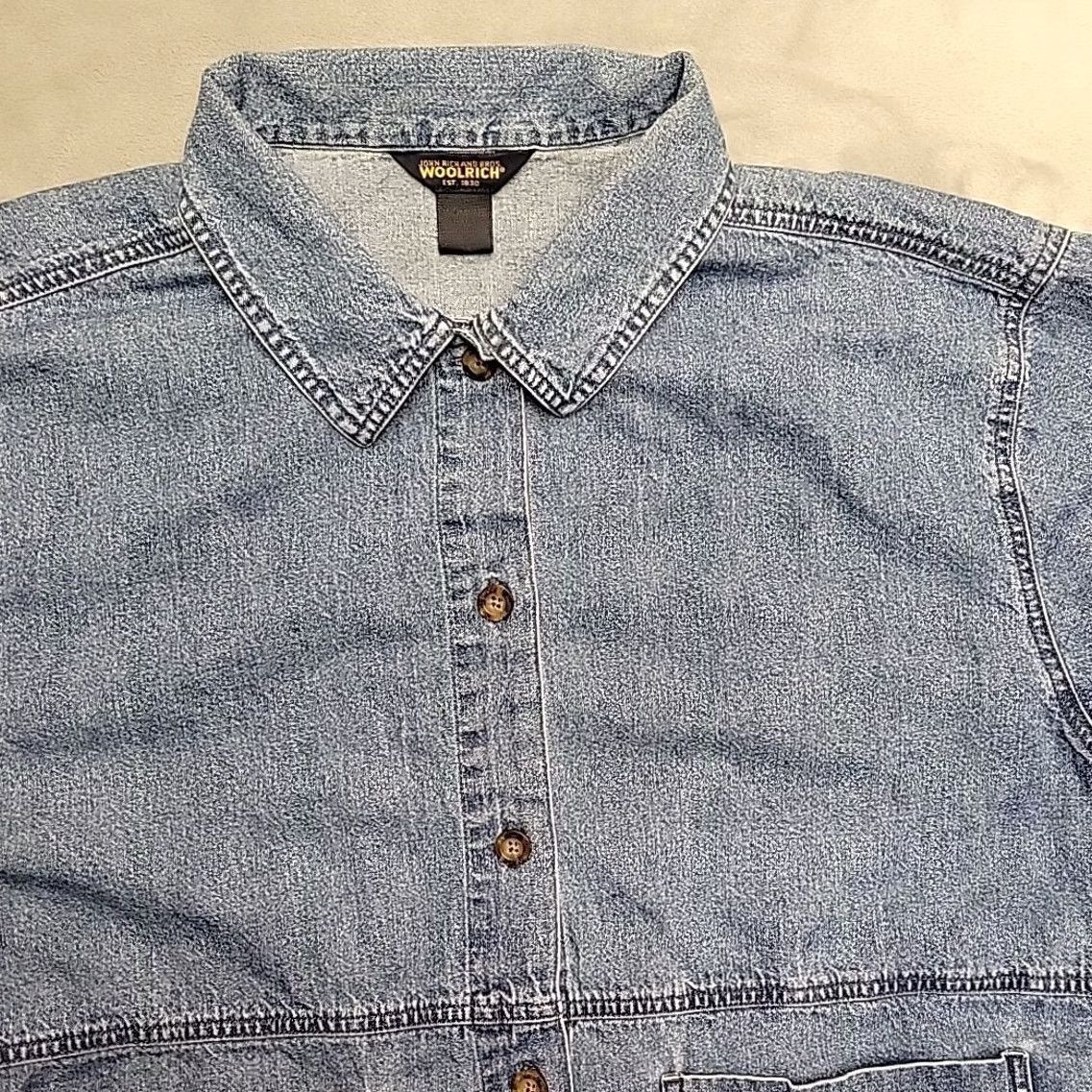 Vintage VINTAGE Woolrich Chore Jacket Women XL Blue Denim Chore Barn Ranch Retro 90s Y2K Size XL / US 12-14 / IT 48-50 - 3 Thumbnail