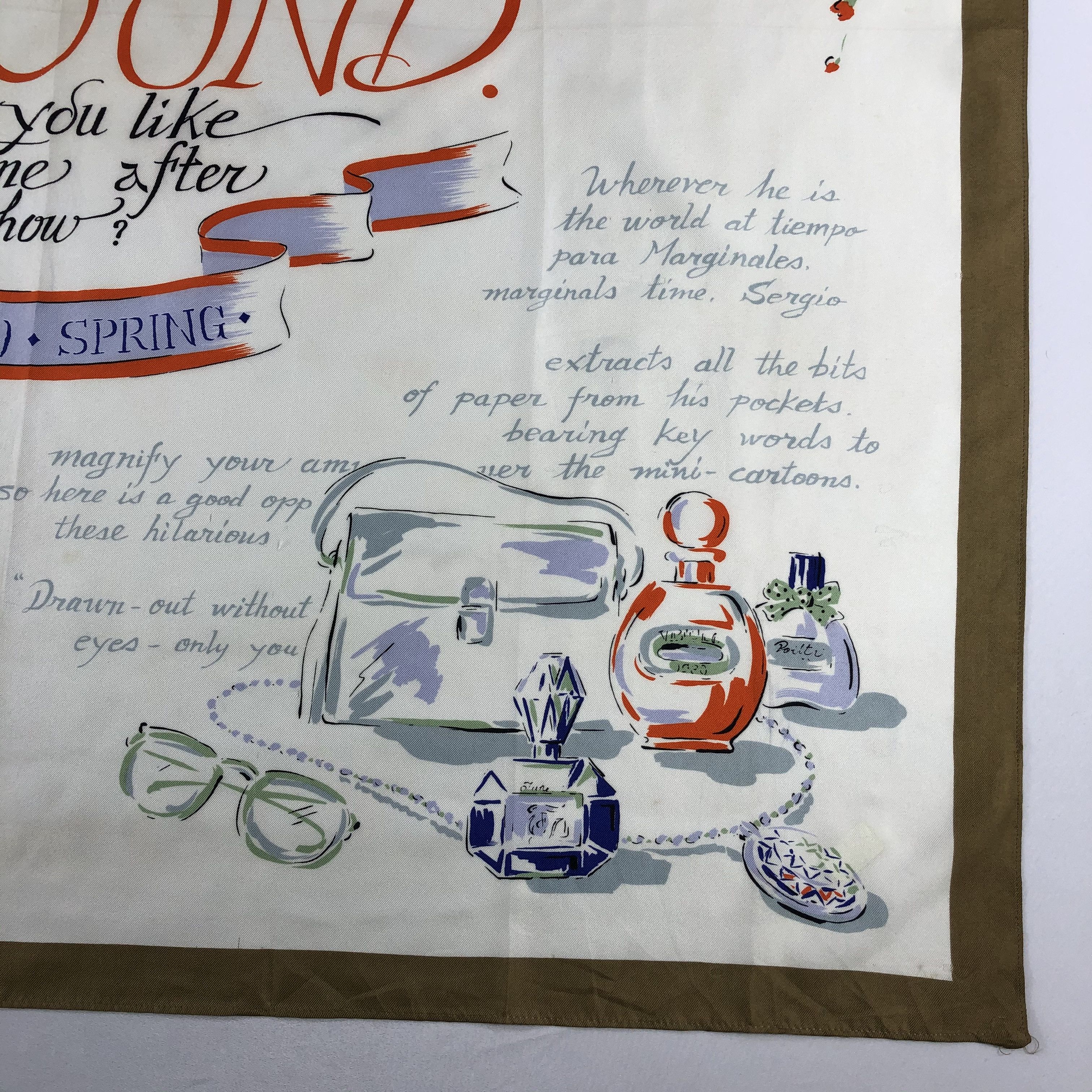 Vintage Vintage Silk Scarf Size ONE SIZE - 4 Thumbnail