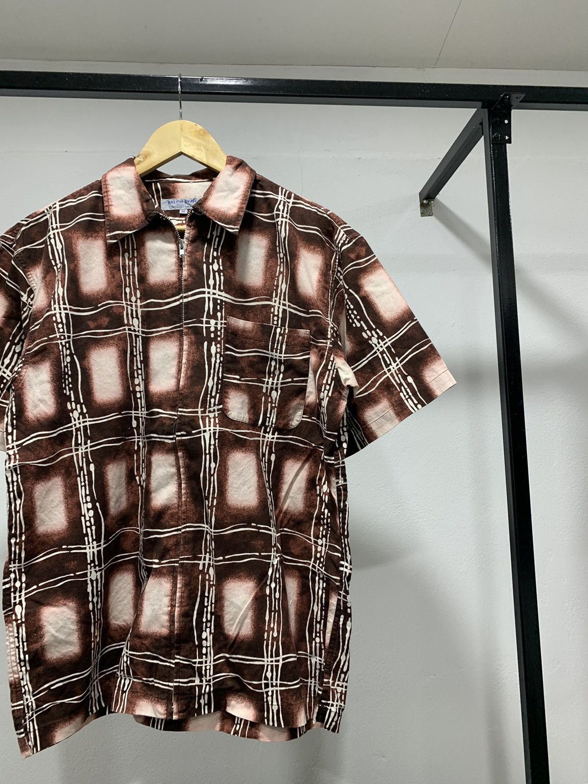 Designer × Vintage Vintage Art Zip up Shirt 90s Old Money Size US M / EU 48-50 / 2 - 2 Thumbnail