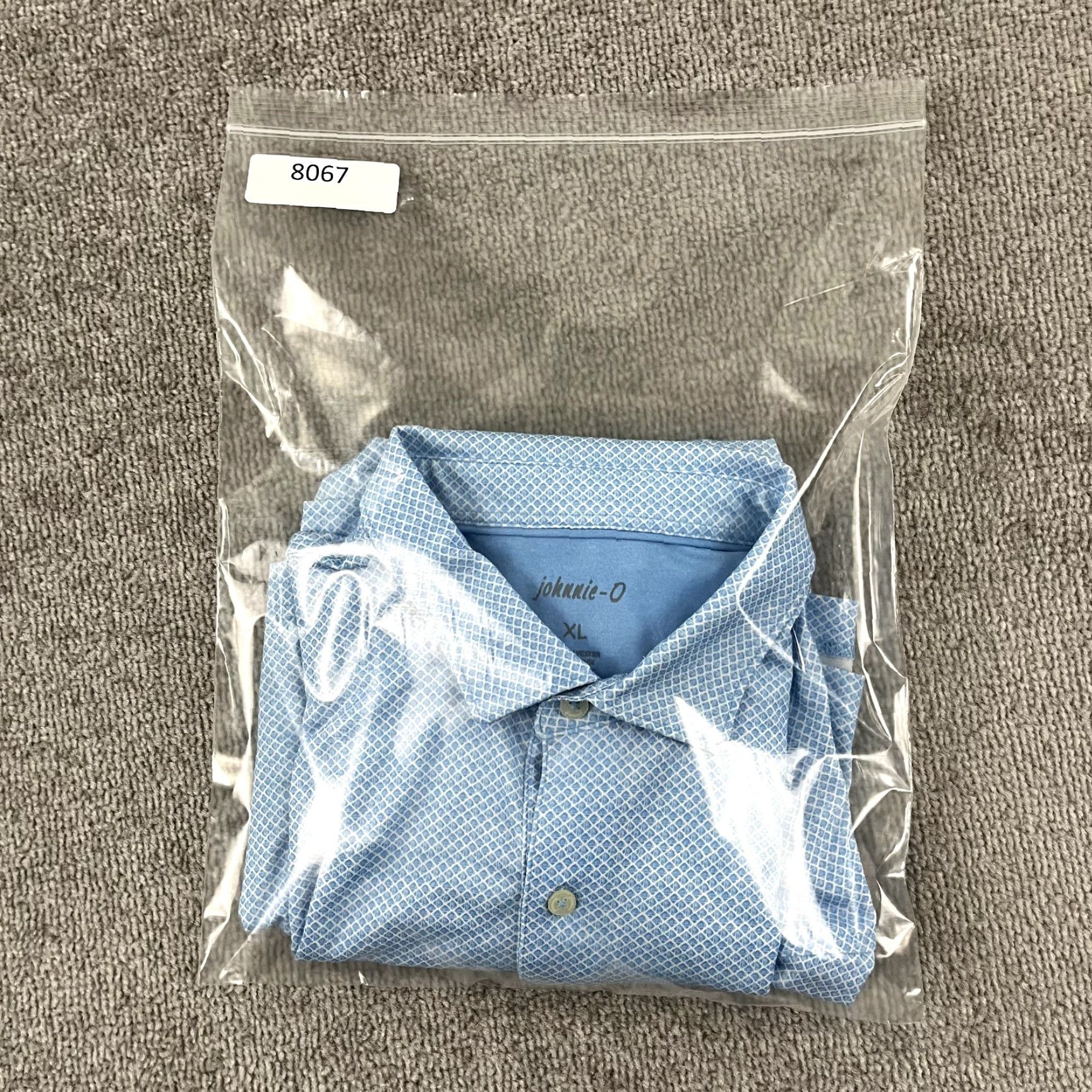 johnnie-O JOHNNIE-O Polo Shirt Men XL Blue White Geometric Performance Golf Sport Polo Shirt Men XL Blue White Geometric Performance Golf Sport Size US XL / EU 56 / 4 - 8 Thumbnail