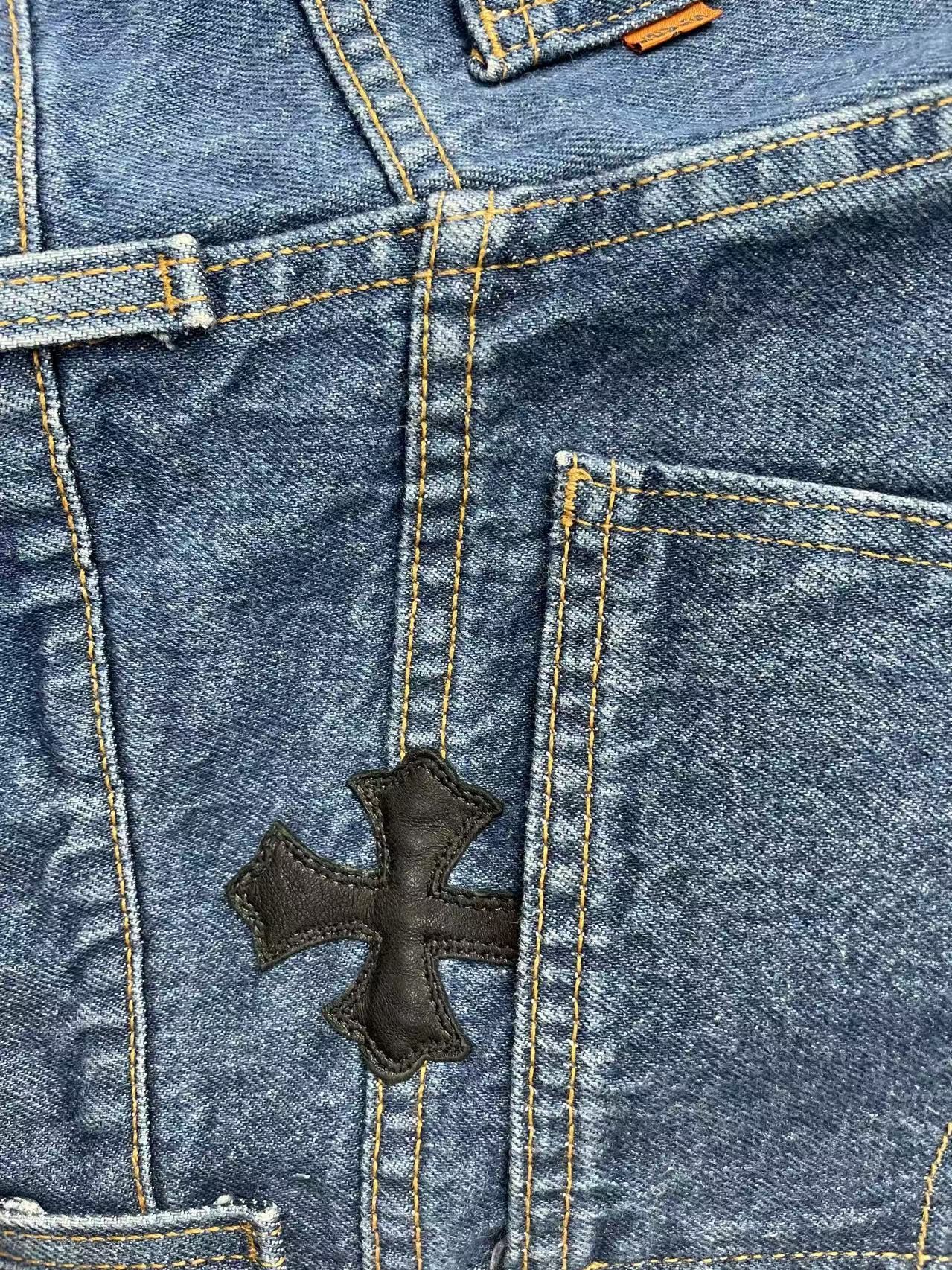 Chrome Hearts Chrome Hearts Levi's 517 Black Cross Patch Jeans Size 29" - 13 Thumbnail