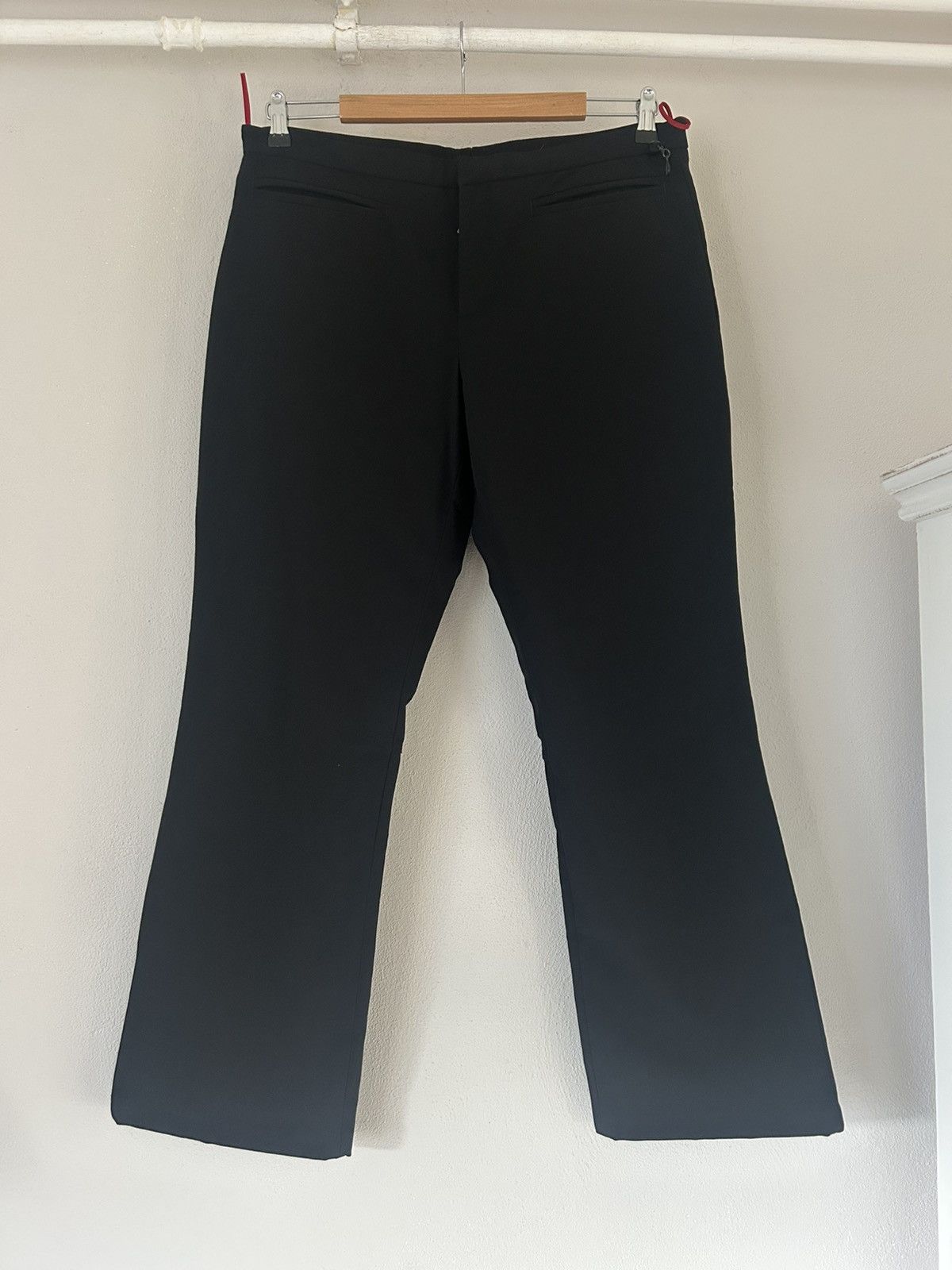 Prada Black Flared Tailored Trousers