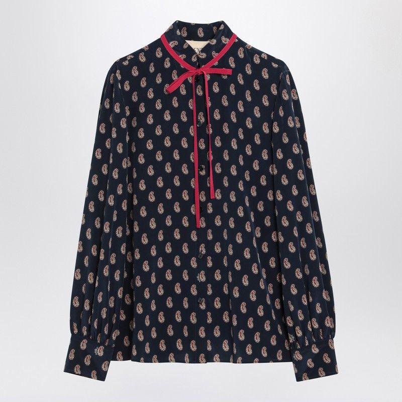 Valentino Valentino Silk Shirt With Paisley Print Size M / US 6-8 / IT 42-44 - 1 Thumbnail