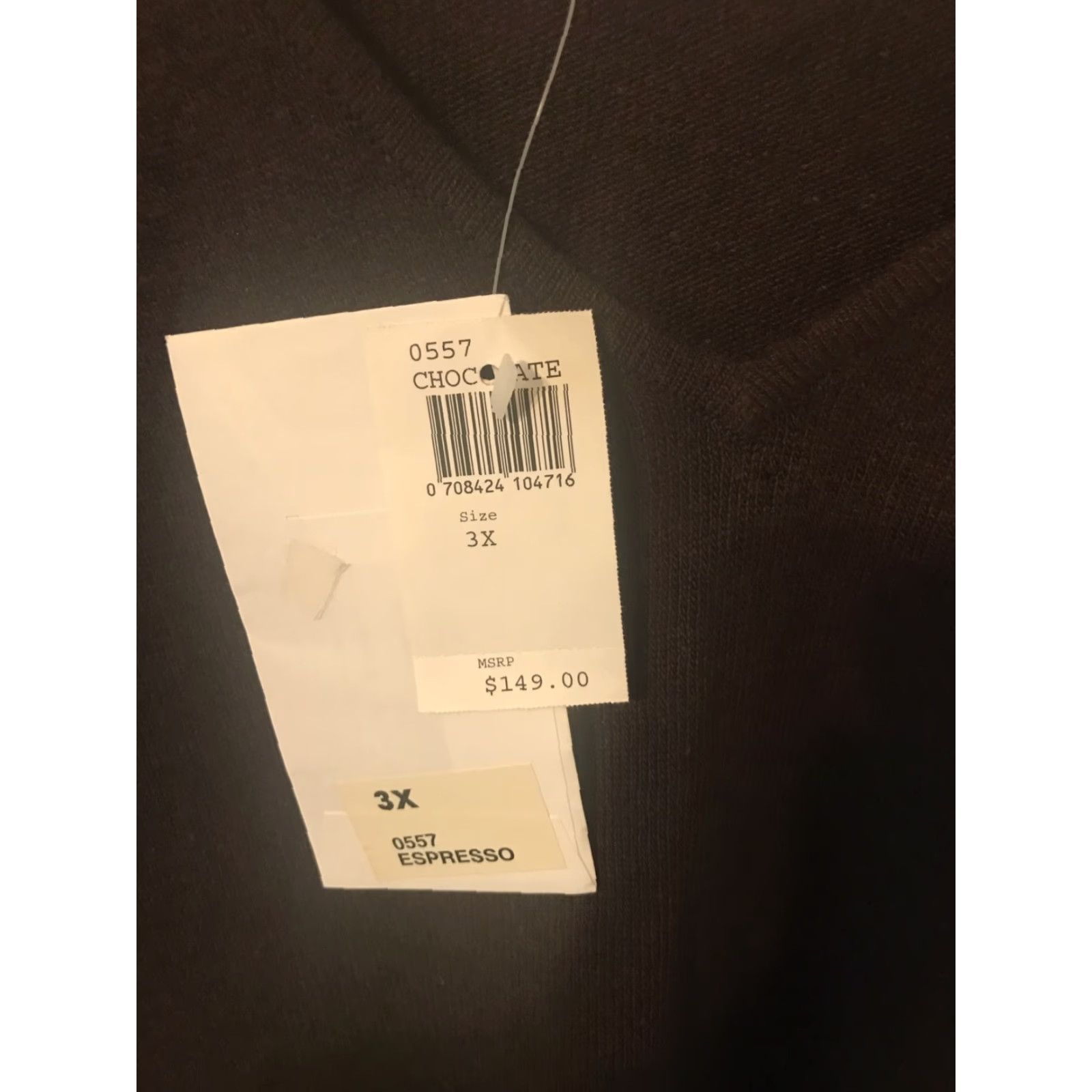 Bloomingdale's Bloomingdale's Cashmere Sweater V-Neck Long Sleeve 3X Brown Raglan Logo Pullover All Seasons Casual Womens Size XXL / US 16-18 / IT 52-54 - 2 Thumbnail