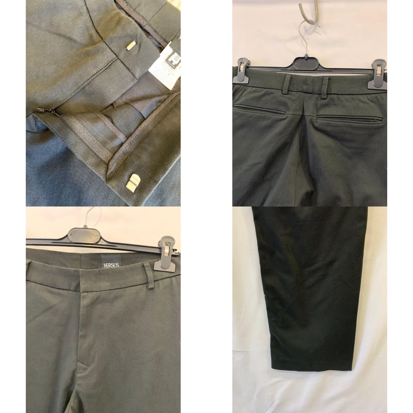 Versus VERSUS Versace Pants Mens 33x33 Black ITTIERRRE Made in Italy Vintage Dress Pants Adult M/L 33in Inseam Mens Size US 33 - 8 Thumbnail