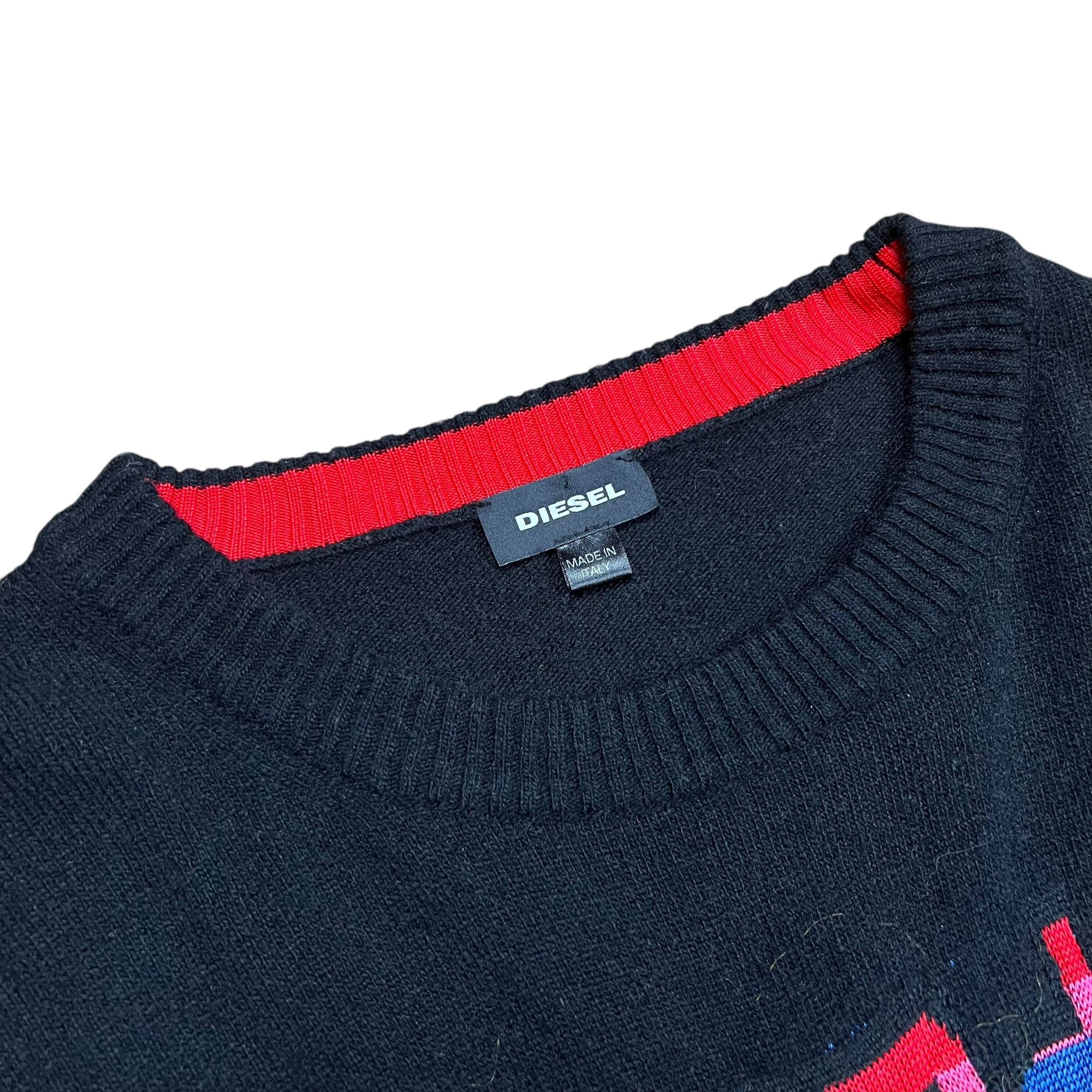 Diesel Diesel K-Superior Eagle Wool Blend Knit Sweater - L Size US L / EU 52-54 / 3 - 4 Thumbnail