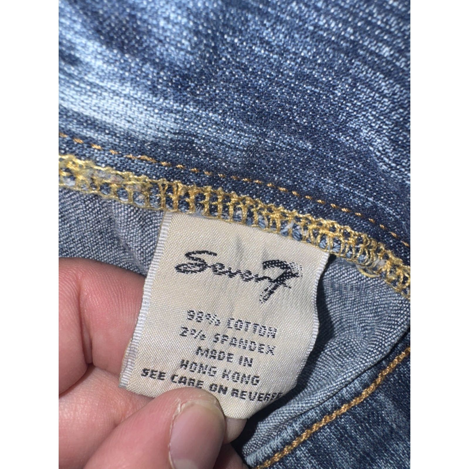 7 For All Mankind VINTAGE 7 For All Mankind Express Flared Jeans Blue Women’s 30x29 Low Rise Y2K Jeans Size 30" / US 8 / IT 44 - 4 Thumbnail