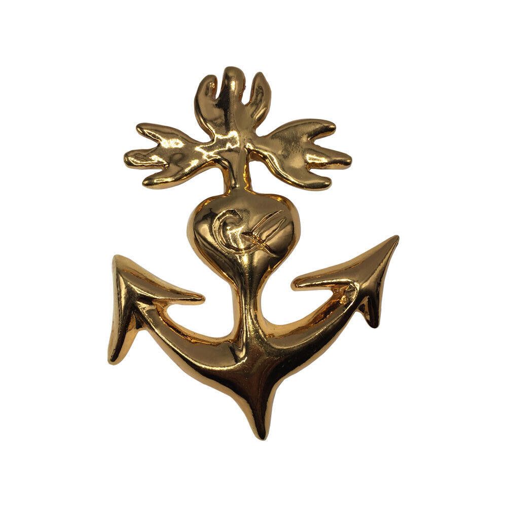 Christian Lacroix 18 kt Gold Plated Christian LaCroix Monogram Huge Anchor Pin Size ONE SIZE - 1 Thumbnail