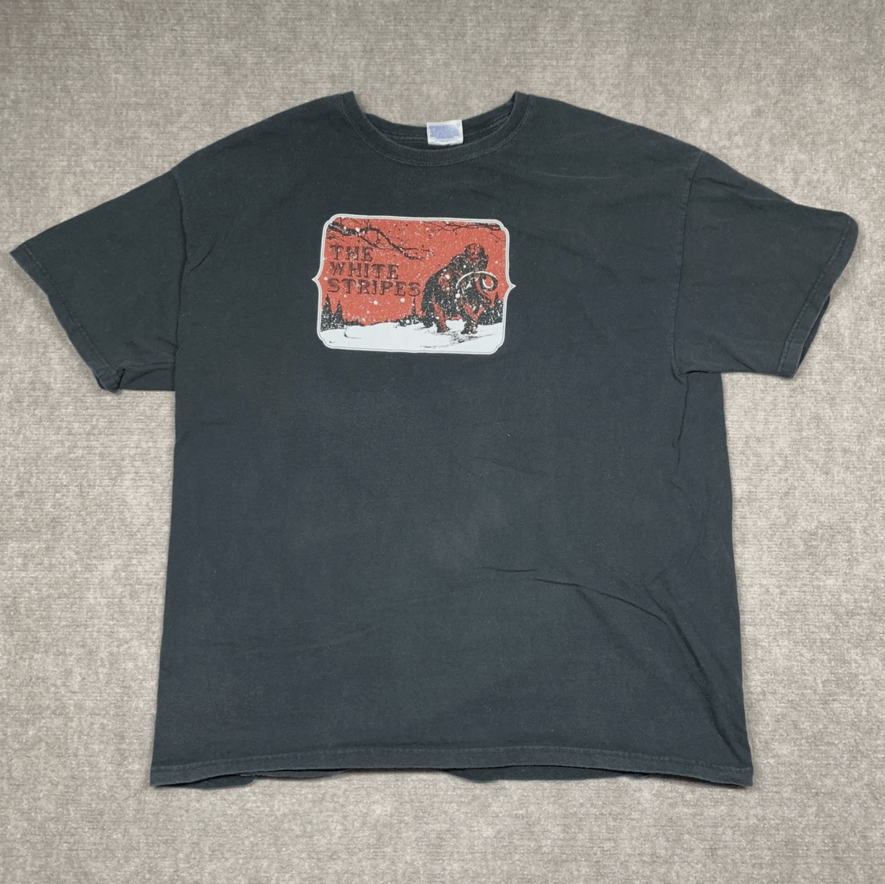 Hanes Vintage The White Stripes 2003 Promo Black T-Shirt Mens XL Size US XL / EU 56 / 4 - 1 Thumbnail