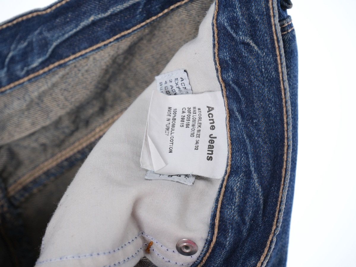 Acne Studios Acne Studios Max Lost Found Navy Straight Fit Jeans Vintage Size US 34 / EU 50 - 5 Thumbnail