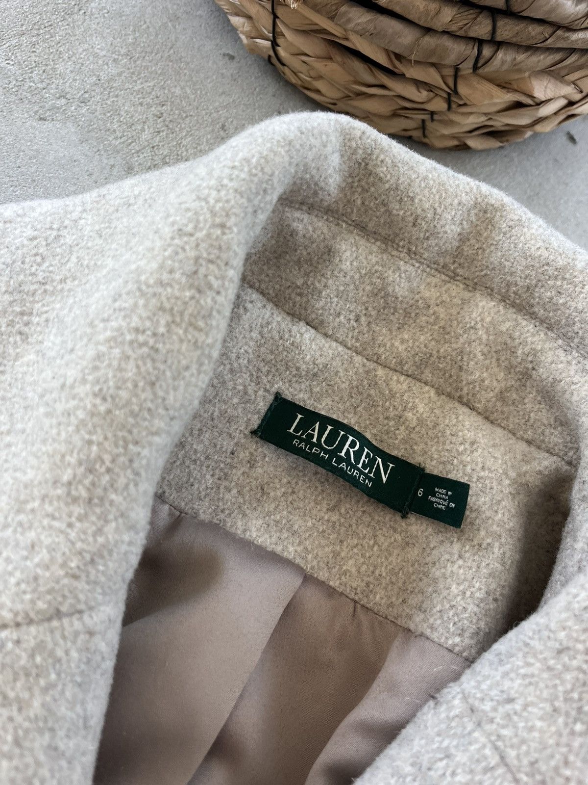 Polo Ralph Lauren Vintage Polo Ralph Lauren Wool Coat Beige Classic Luxury Size XS / US 0-2 / IT 36-38 - 9 Thumbnail