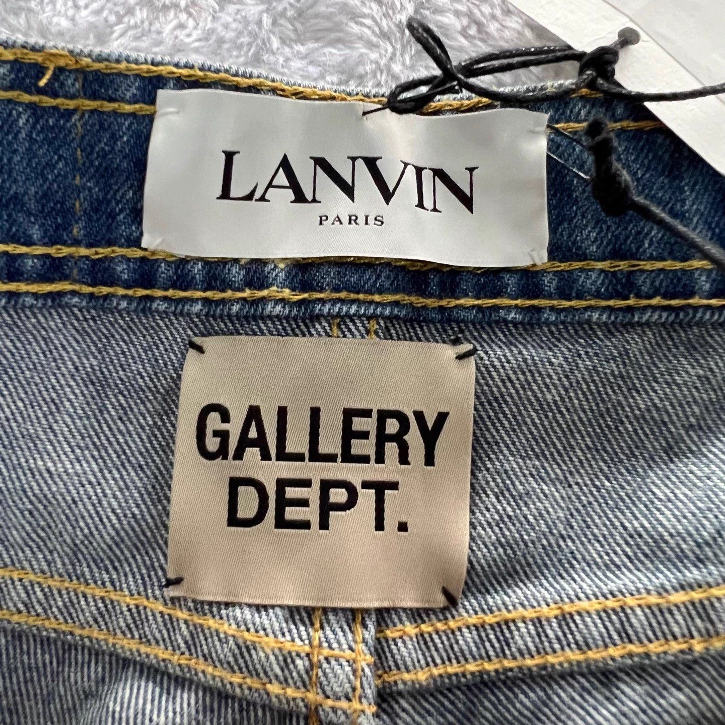 Lanvin LANVIN x GALLERY DEPT. Collaboration Splatter Paint Jean Size 33" - 3 Thumbnail