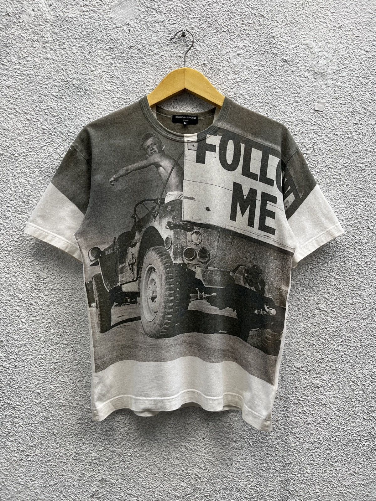 Comme des Garcons Homme AD2015 CDG Homme “Follow Me” Printed Tshirt Size US M / EU 48-50 / 2 - 1 Thumbnail