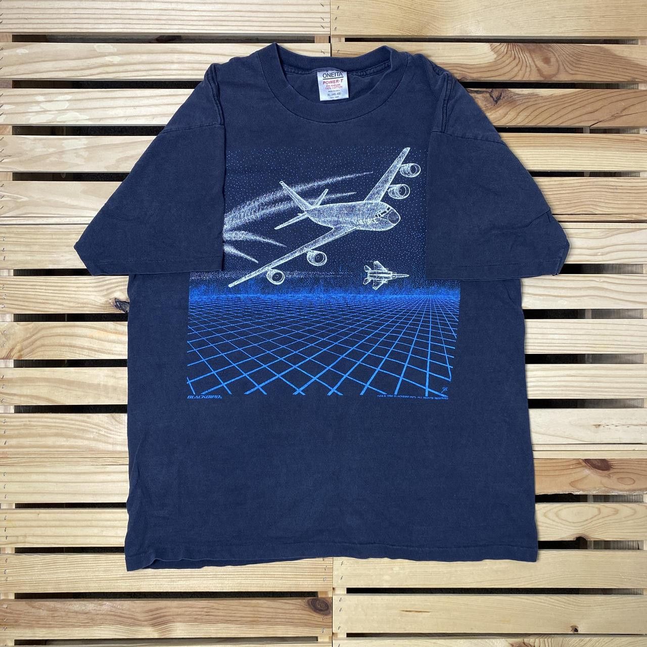 Other Vintage Blackbird 1986 Faded Black Aerospace Tee Size XL Size US XL / EU 56 / 4 - 1 Thumbnail