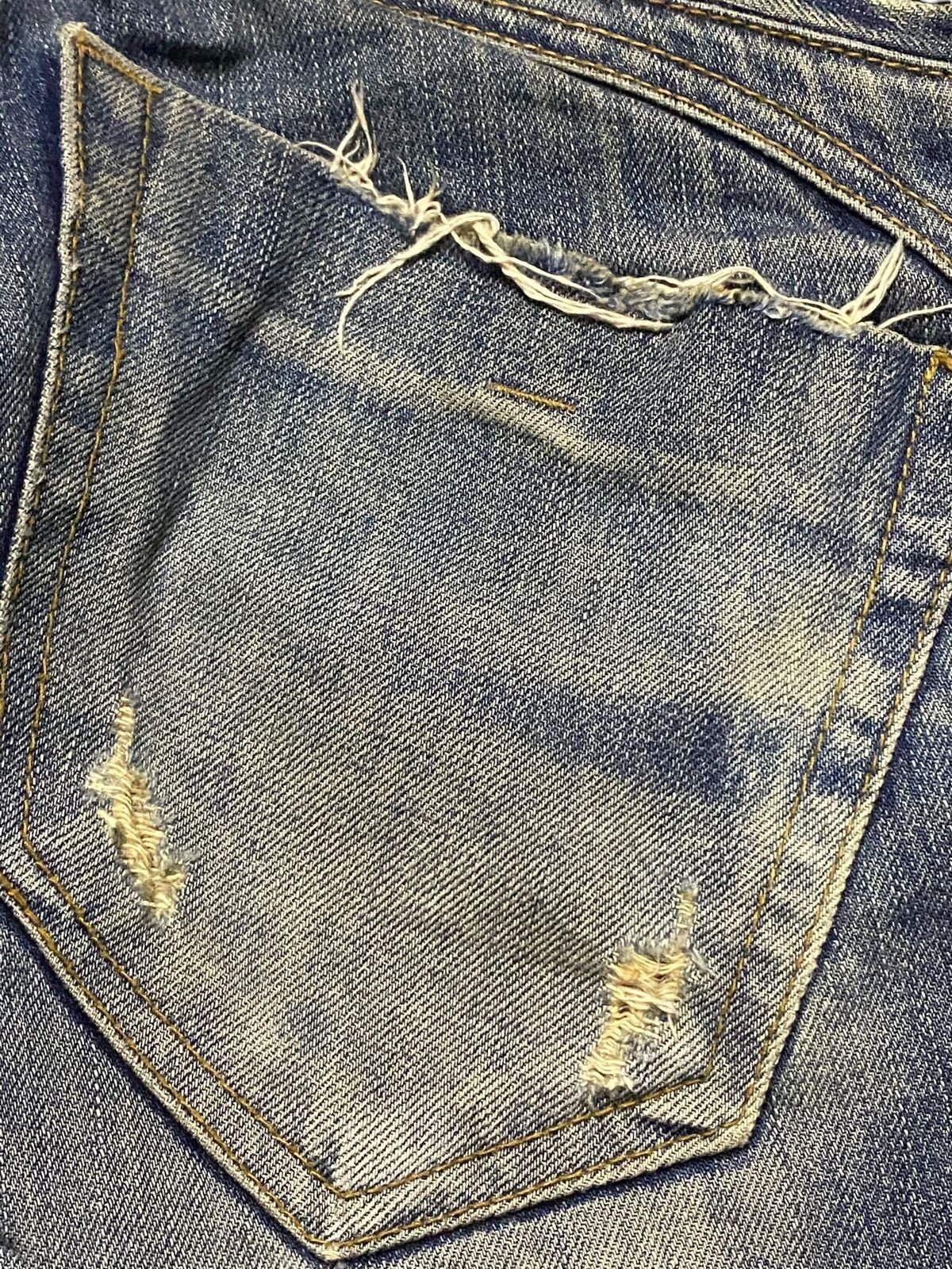 POST ARCHIVE FACTION (PAF) Denim People Republic Distressed Blue Black Size US 33 - 13 Thumbnail