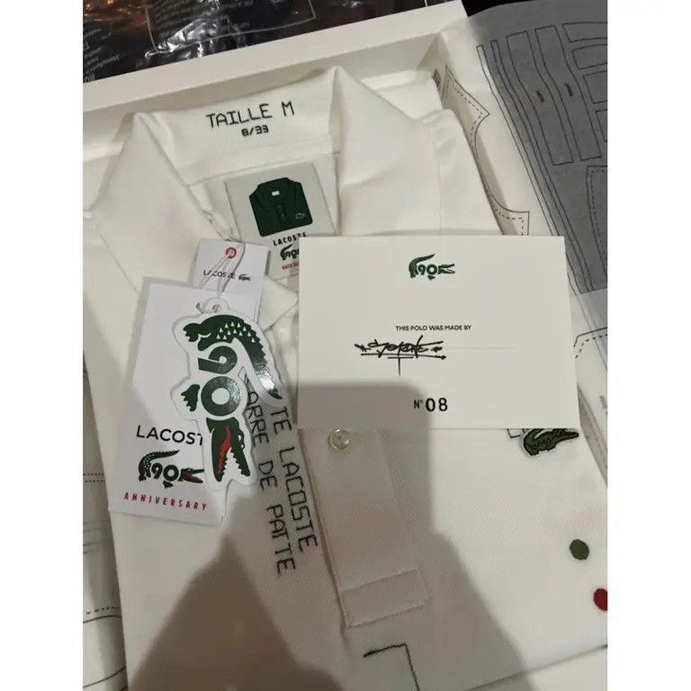 Lacoste Lacoste n°8/33 Paper Pattern Polo 90y Anniversary Size US M / EU 48-50 / 2 - 4 Thumbnail