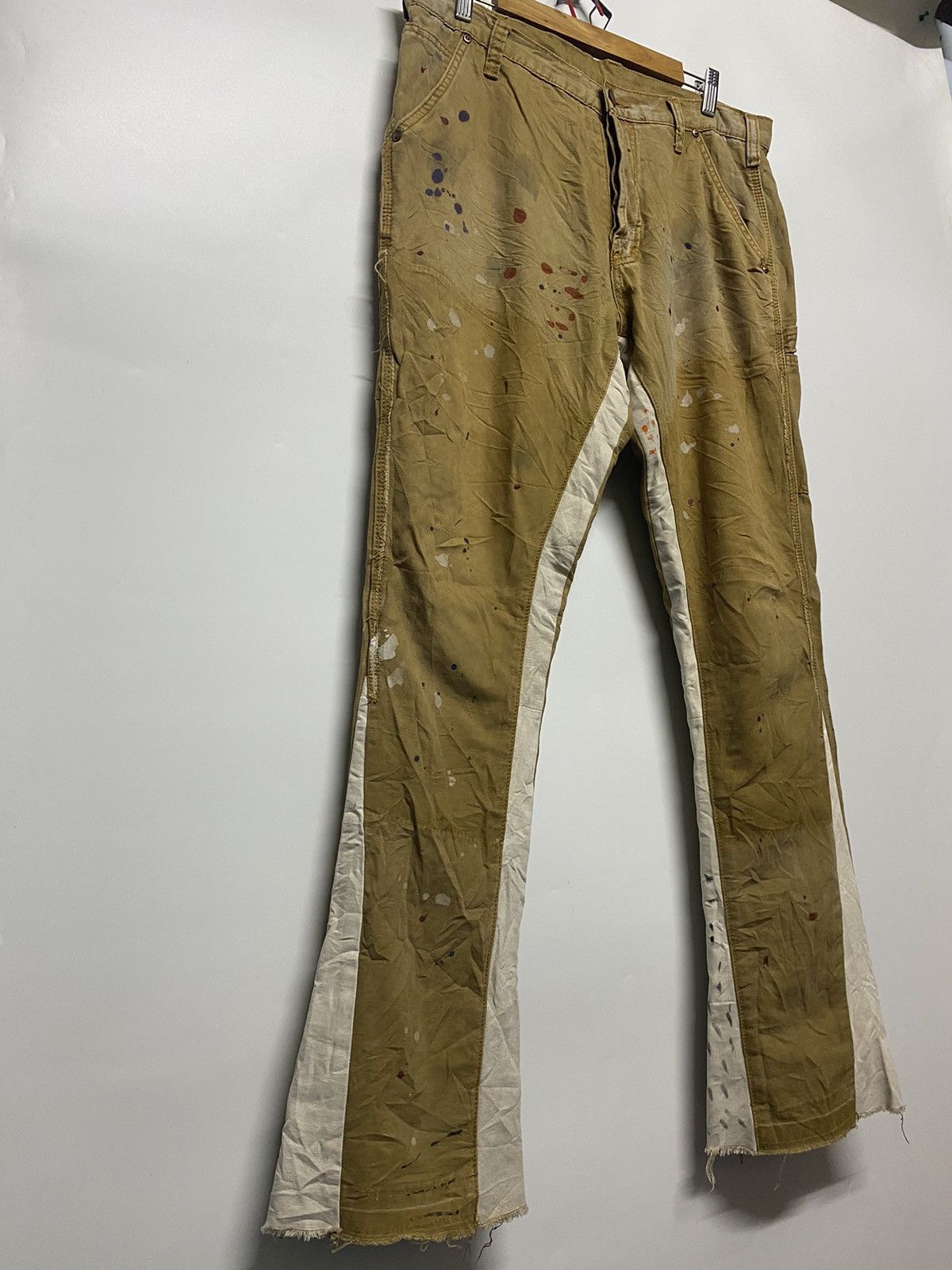 Japanese Brand × MNML MNML Japanese Brand Distressed Carpenter Bootcut Pants Size US 36 / EU 52 - 4 Thumbnail