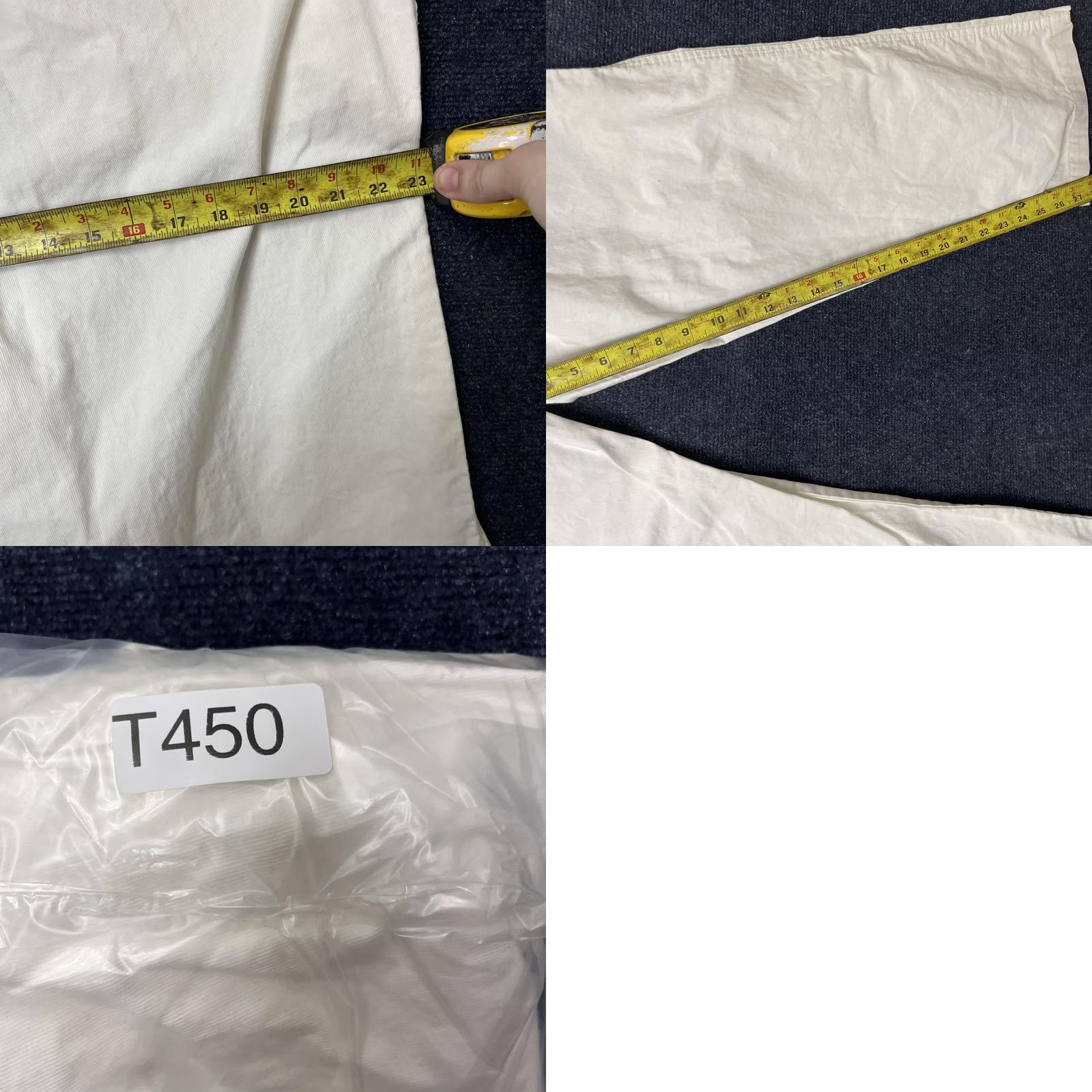 Calvin Klein Calvin Klein Pants Mens 40x30 White Chino Flat Front Straight Leg Cotton Casual Clothing Size US 40 / EU 56 - 8 Thumbnail