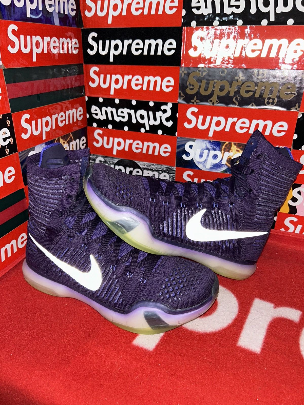Nike Nike Kobe 10 X Elite High Team Purple 718763-505 size 8.5 Size US 8.5 / EU 41-42 - 2 Thumbnail