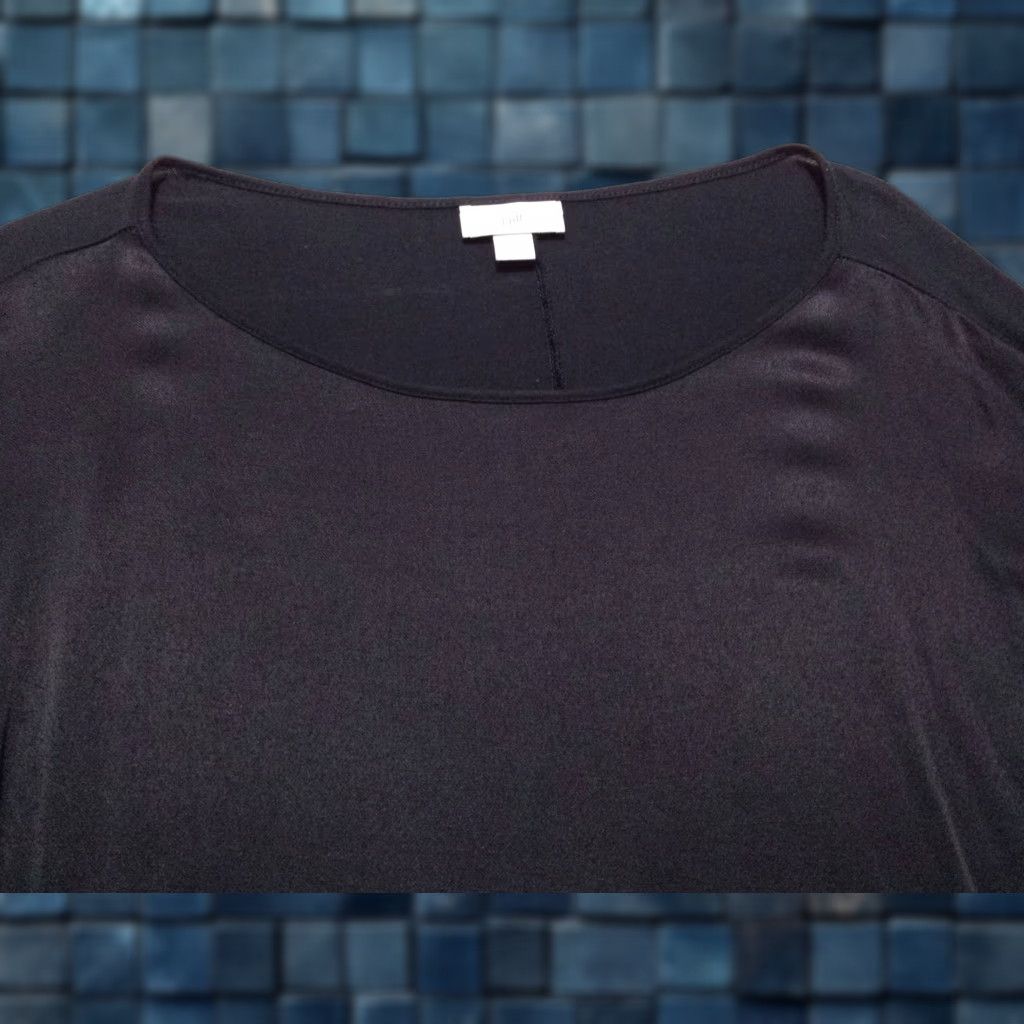 J. Jill J. Jill Womens Blue Long Sleeve Boat Neck Top Pullover Rayon Shirt Medium Size M / US 6-8 / IT 42-44 - 1 Thumbnail