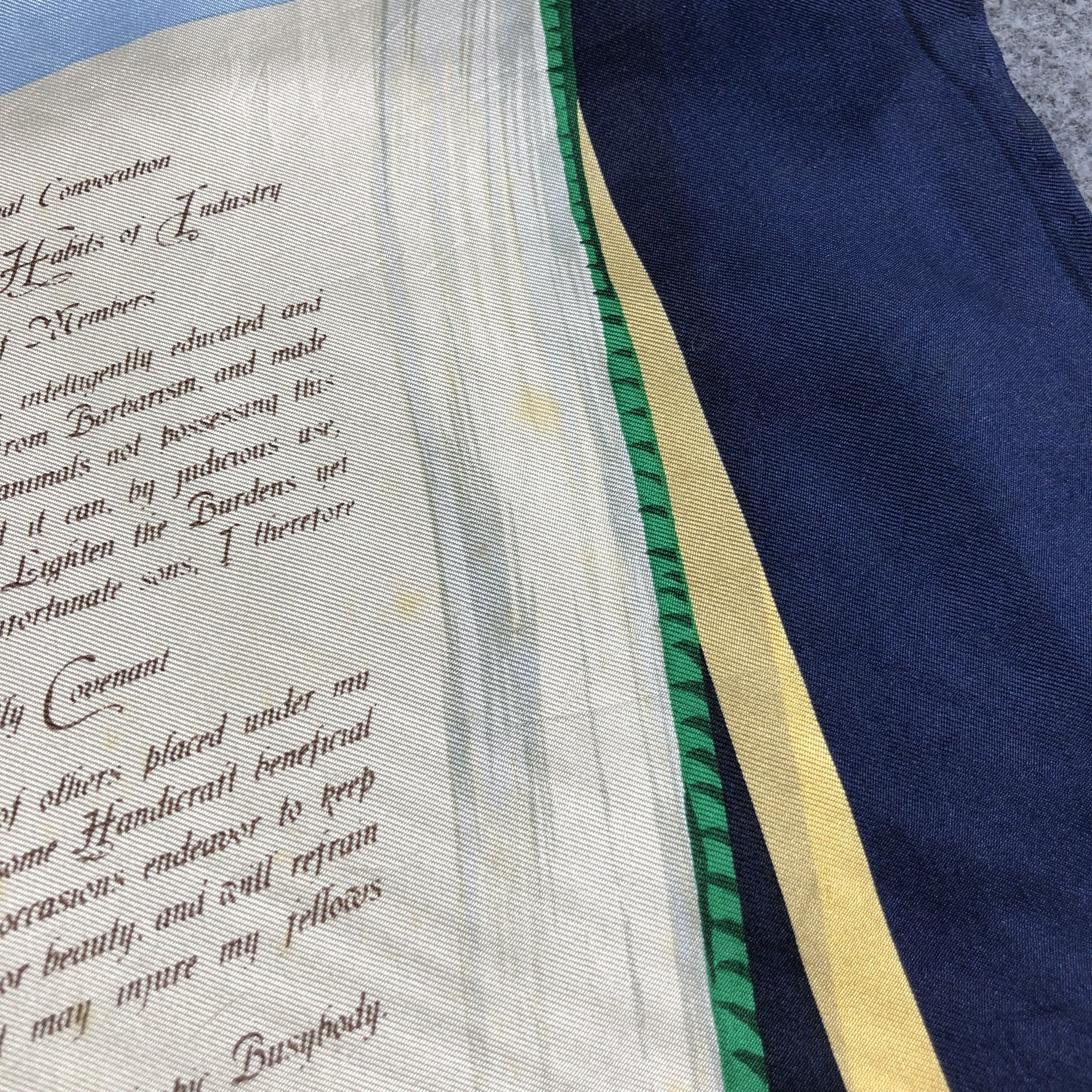 Vintage Rope Luxury Design Silk Scarf M462 Size ONE SIZE - 7 Thumbnail
