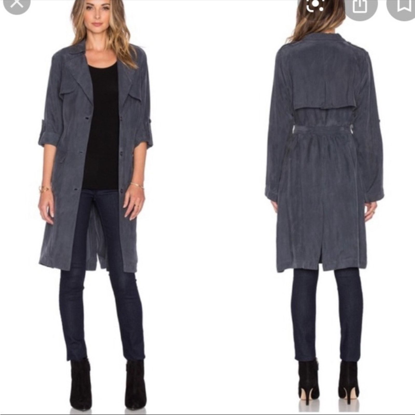 Other Lovers and Friends Midnight Run Trench Coat SZ. S Size S / US 4 / IT 40 - 1 Thumbnail