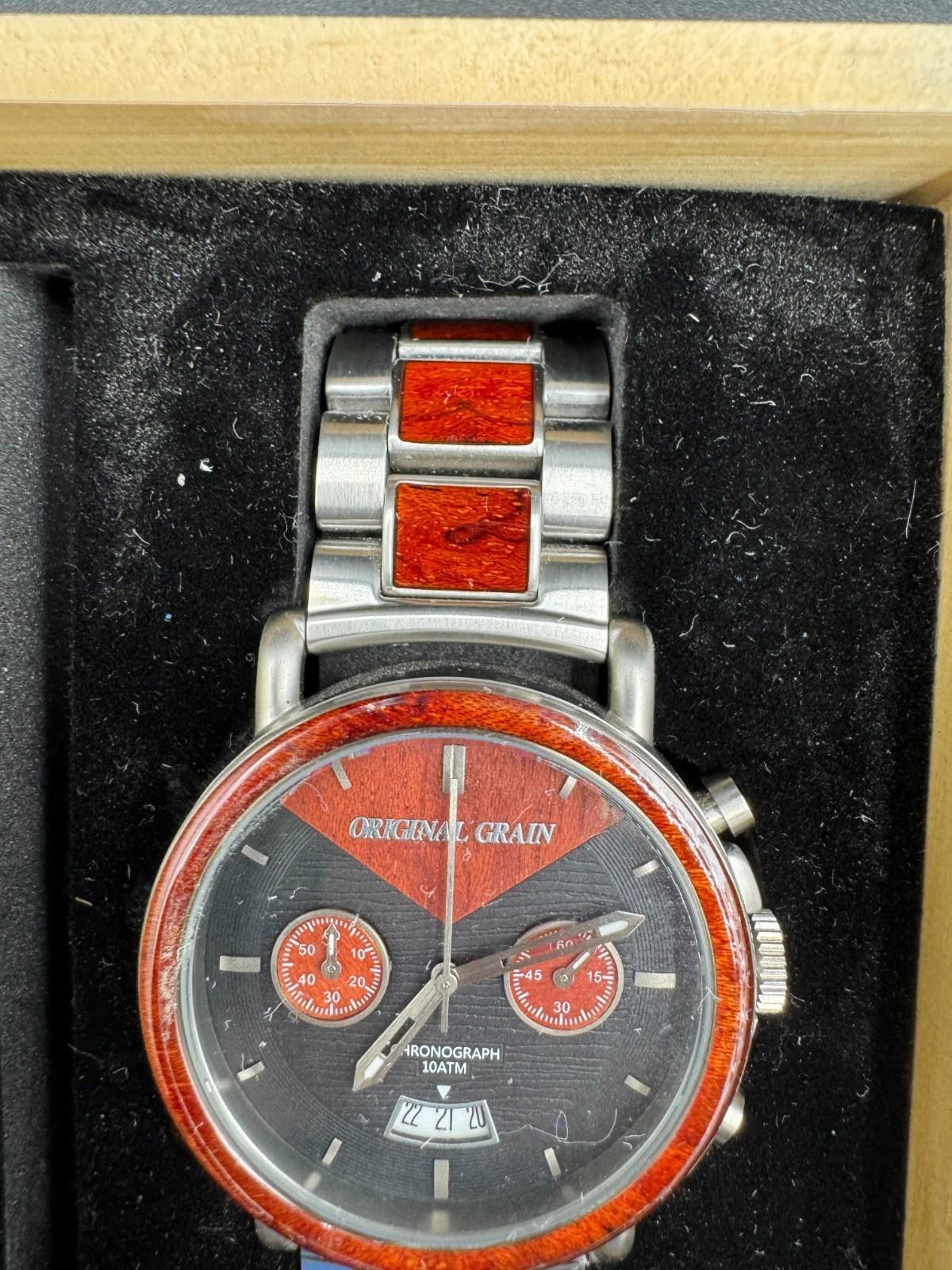 Other Original Grain Chrono Rosewood Alterra 44mm Analog Watch (Di Size ONE SIZE - 6 Thumbnail