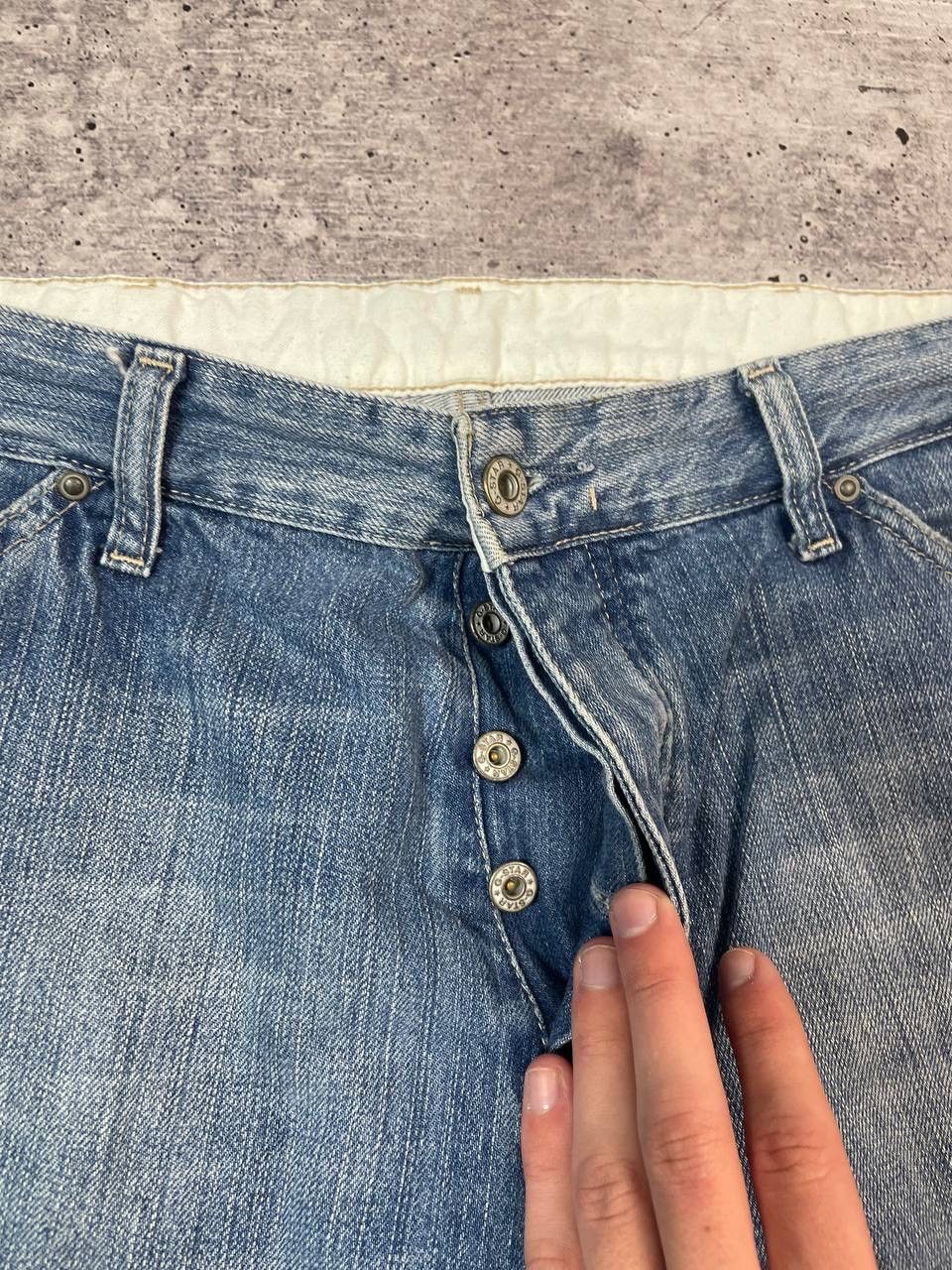 G-Star Vintage G Star Raw Elwood Biker Knee Denim Jeans Y2K Size US 34 / EU 50 - 6 Thumbnail