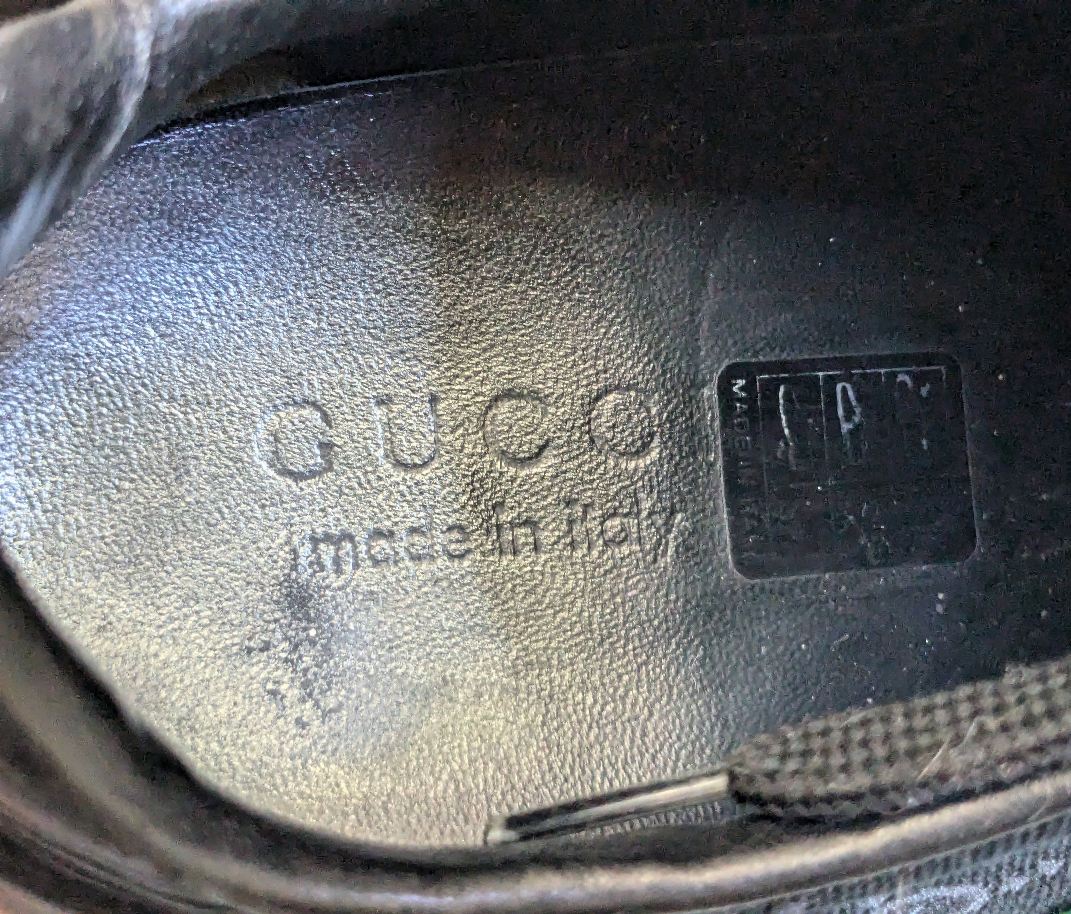 Gucci Gucci Guccissima Sneakers 9.5 Black Monogram Leather Size US 9.5 / EU 42-43 - 13 Thumbnail