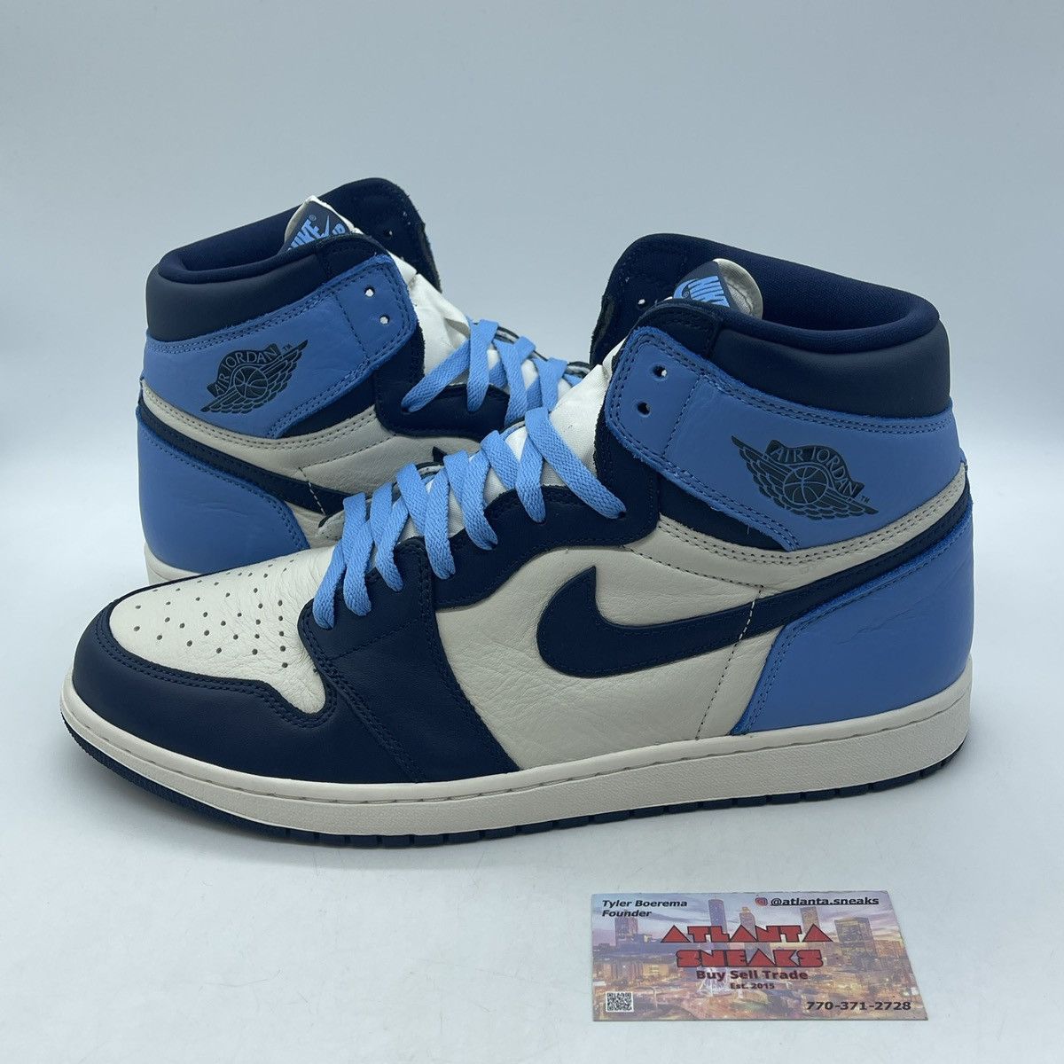 Jordan Brand Air Jordan 1 high obsidian Size US 13 / EU 46 - 1 Thumbnail