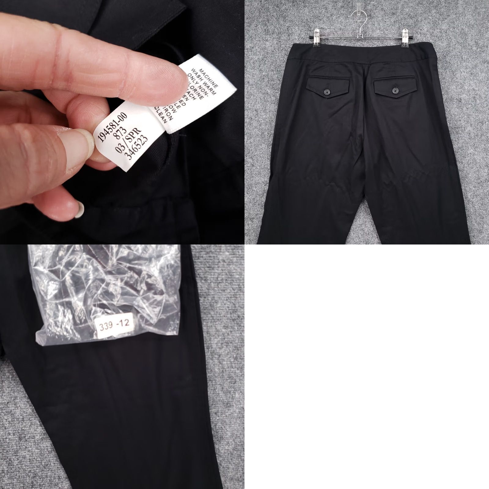 Banana Republic Banana Republic Womens Pants Black 10 Dress Mid Rise Flat Front Martin Trouser Size 32" / US 10 / IT 46 - 9 Thumbnail