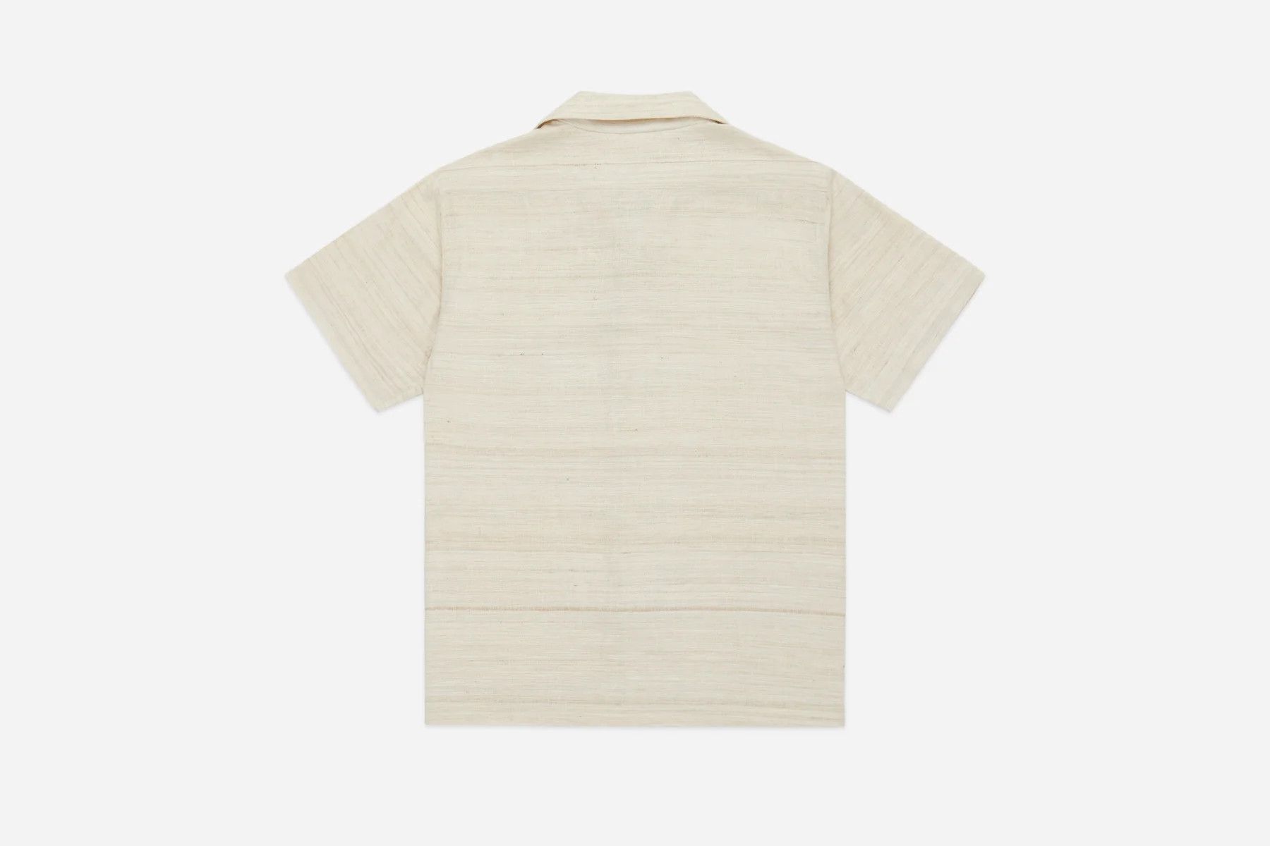 3sixteen 💚 3sixteen Leisure Shirt Ivory Handloom Silk Medium NEW Size US M / EU 48-50 / 2 - 2 Thumbnail